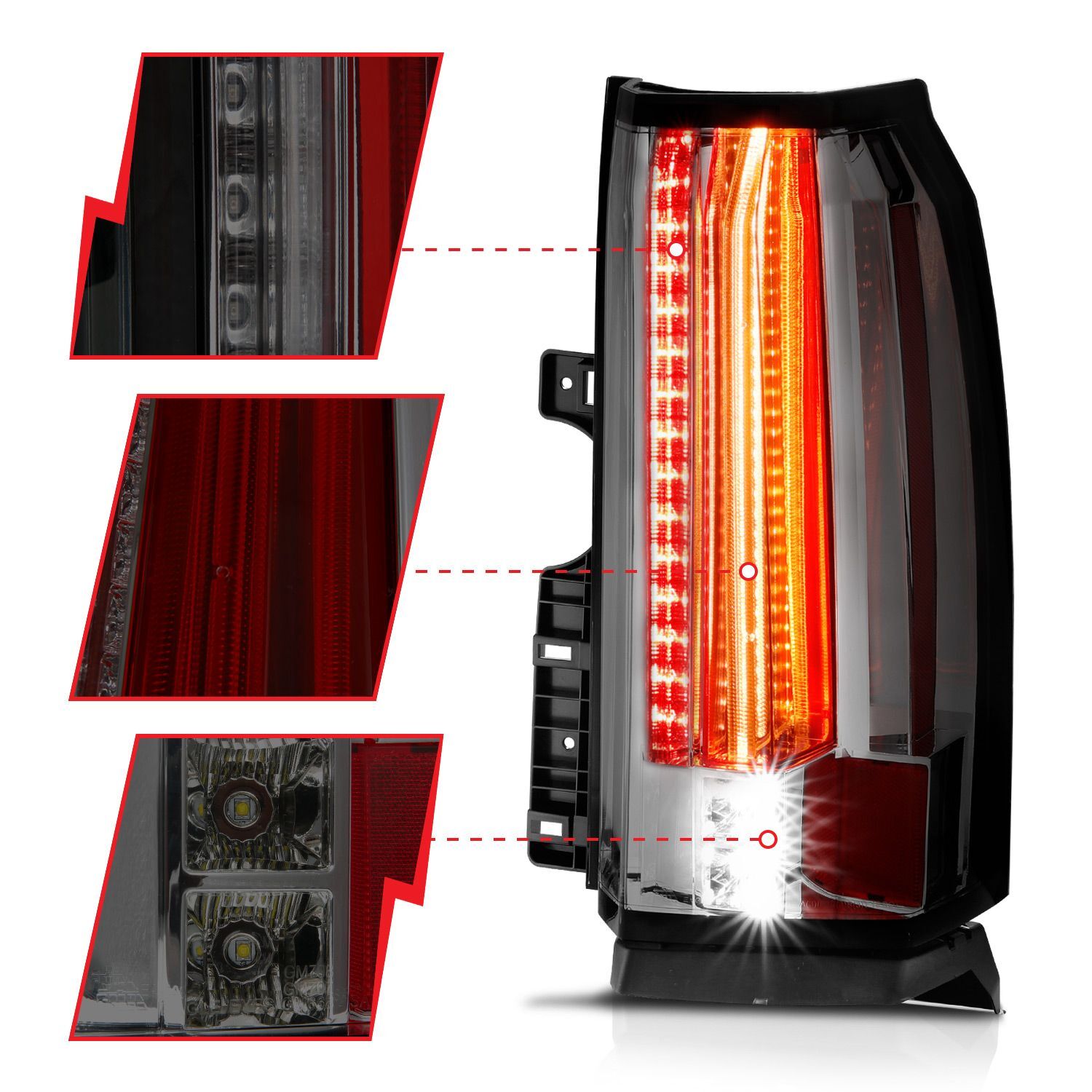 2015-2020 Chevrolet Suburban/Tahoe Anzo LED Tail Lights Smoke