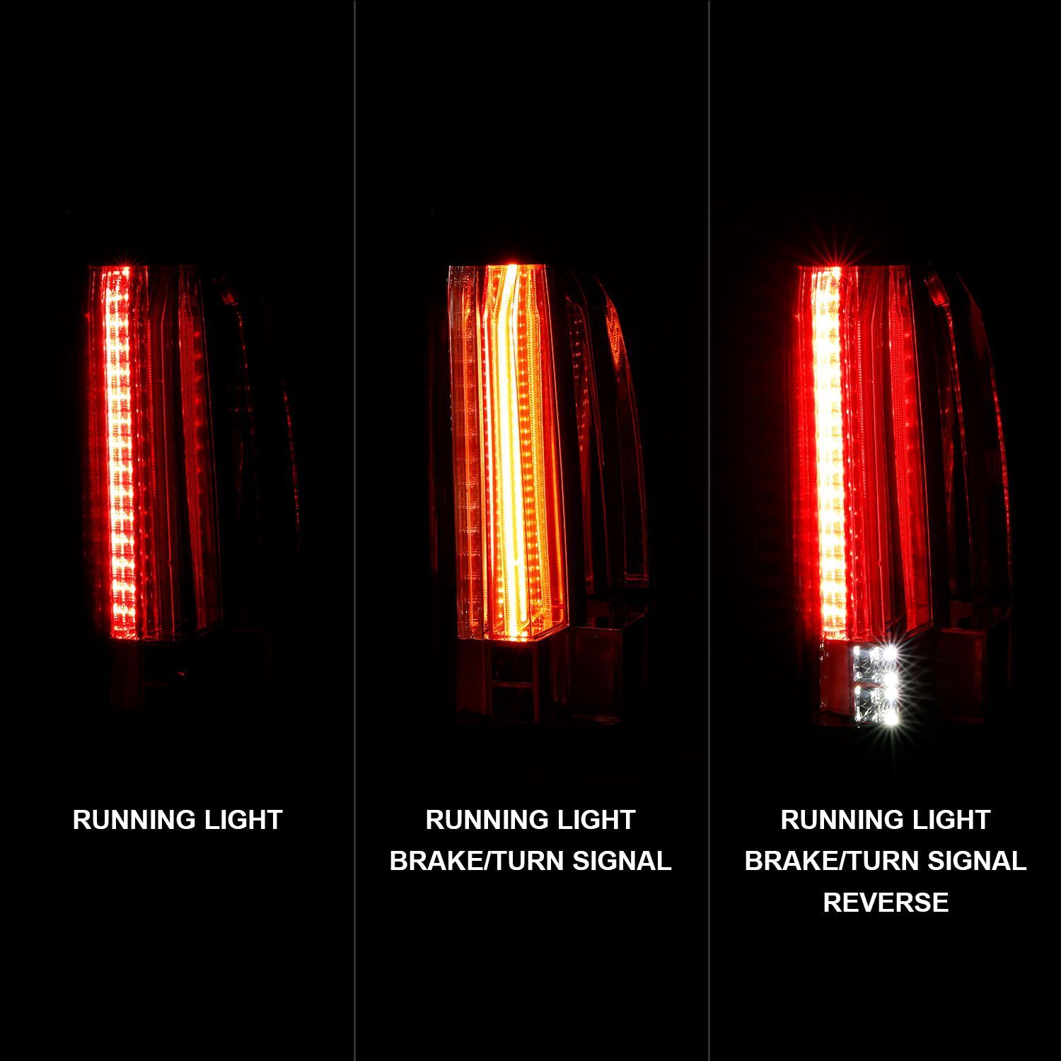 2015-2020 Chevrolet Suburban/Tahoe Anzo LED Tail Lights Chrome
