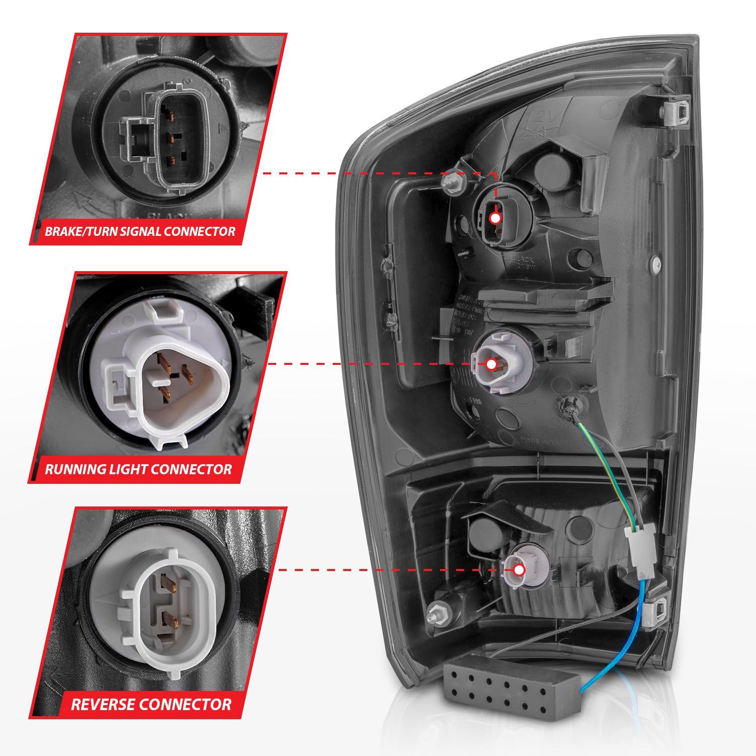 2016-2023 Toyota Tacoma Anzo LED Tail Lights Smoke