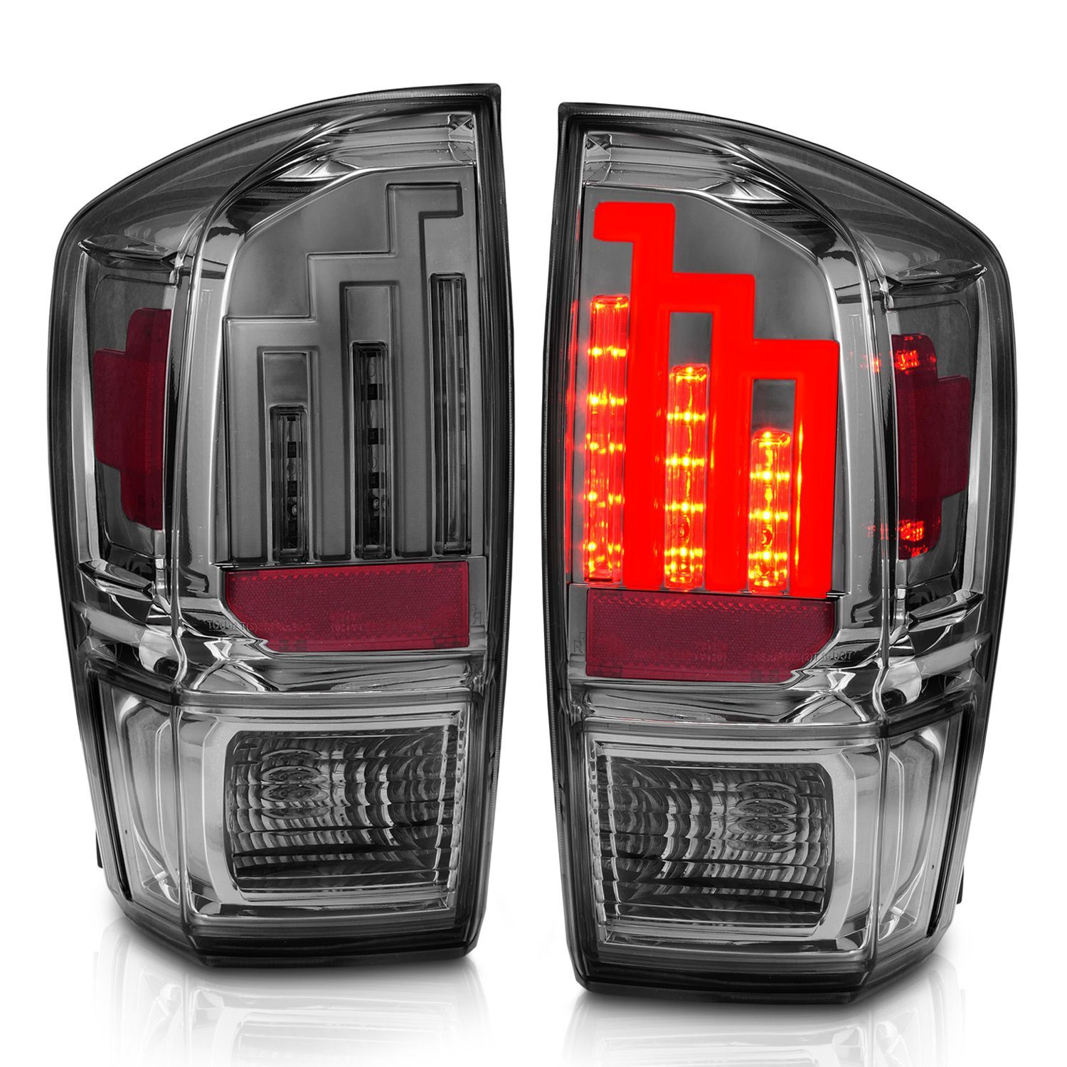 2016-2023 Toyota Tacoma Anzo LED Tail Lights Smoke - 311282