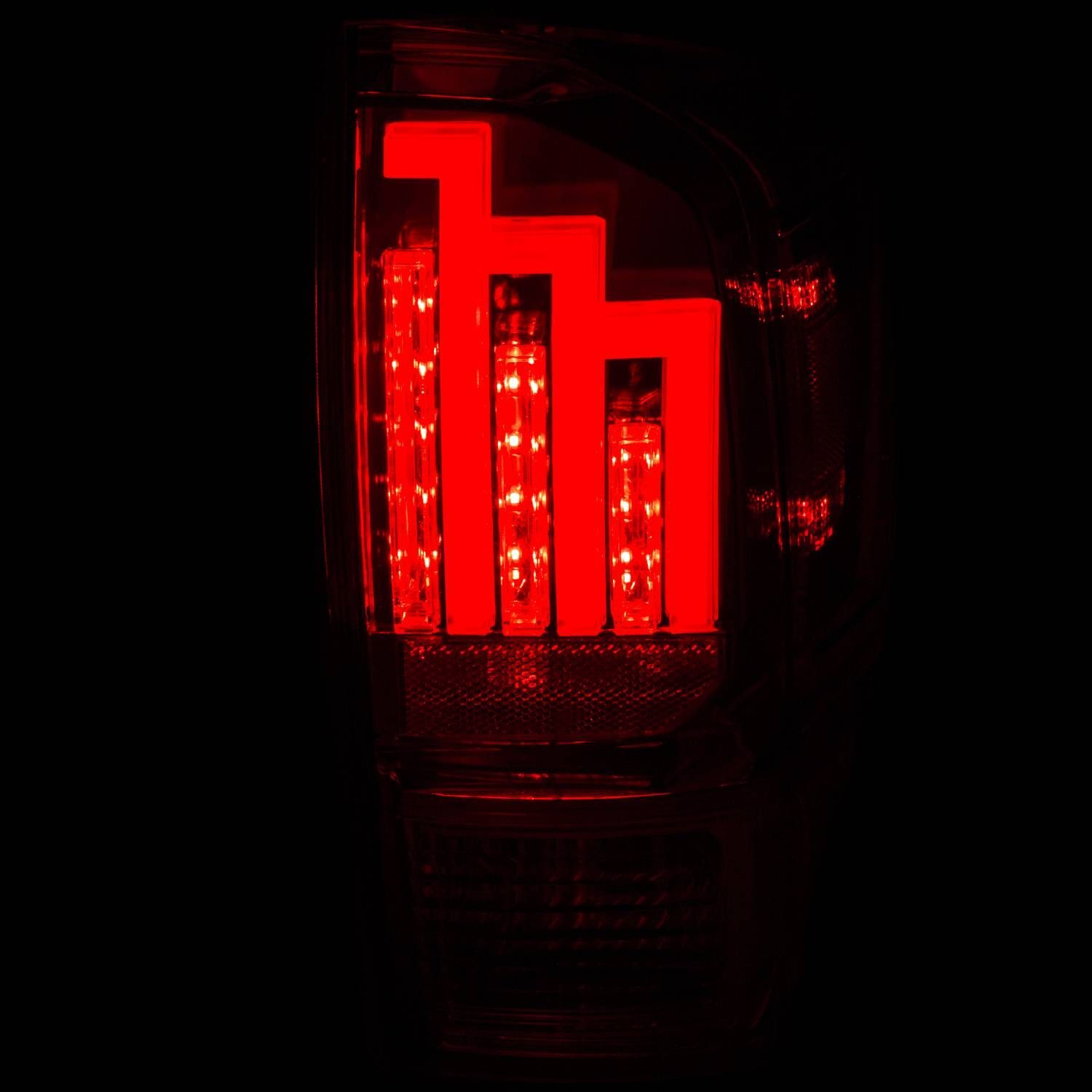 2016-2023 Toyota Tacoma Anzo LED Tail Lights Red/Clear