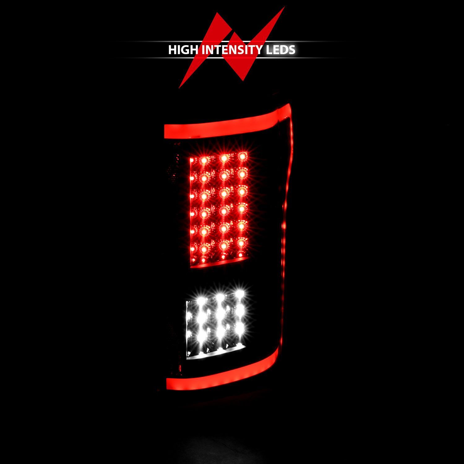 2015-2017 Ford F-150 Anzo LED Tail Lights Black