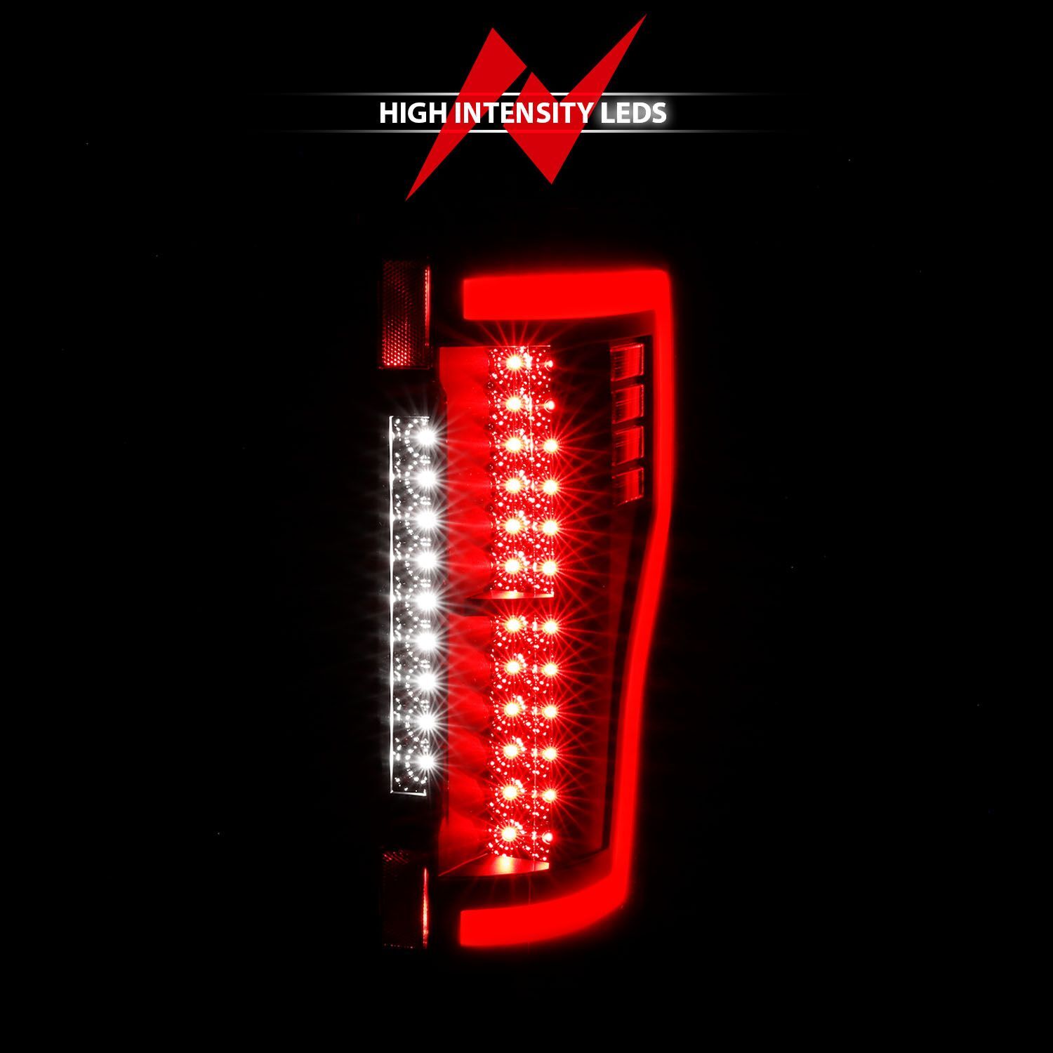 2017-2019 Ford F-250/F-350/F-450 Super Duty Anzo LED Tail Lights Black