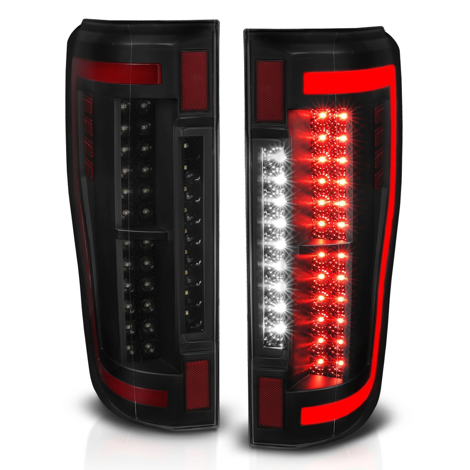 2017-2019 Ford F-250/F-350/F-450 Super Duty Anzo LED Tail Lights Smoke - 311288