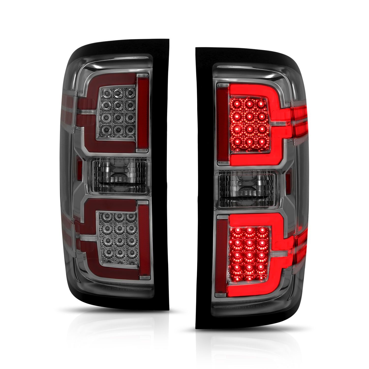 2015-2019 Chevrolet Silverado 1500/2500 HD/3500 HD Anzo LED Tail Lights Smoke W/ Sequential - 311290