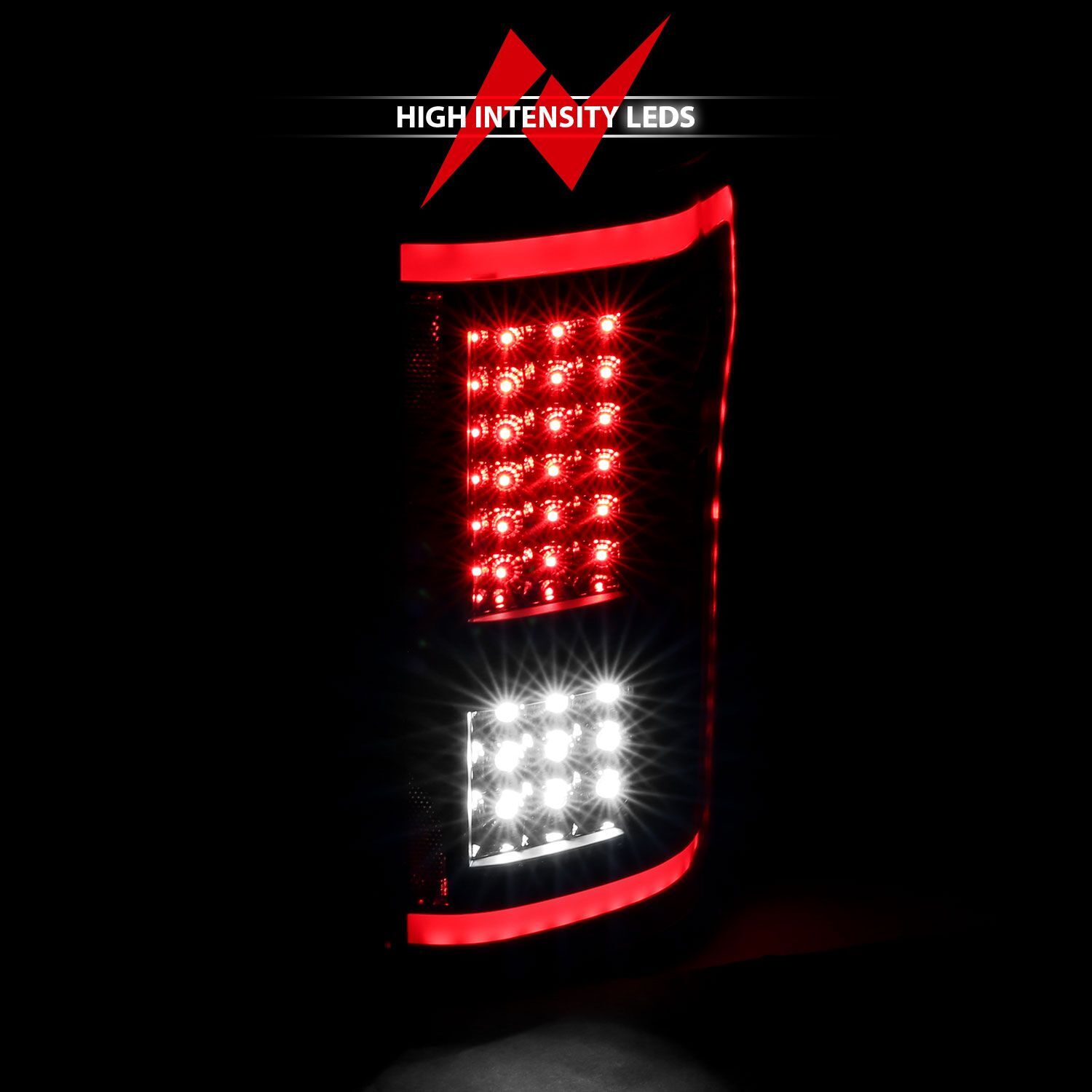 2015-2017 Ford F-150 Anzo LED Tail Lights Black W/ Sequential