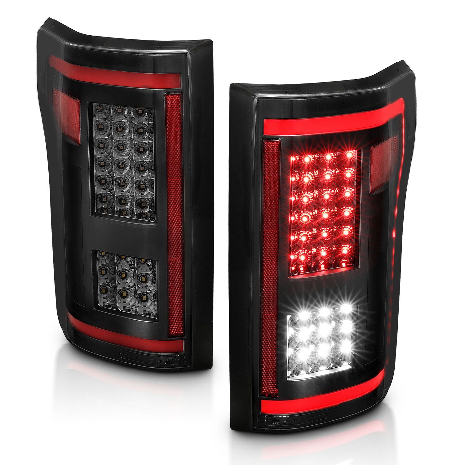 2015-2017 Ford F-150 Anzo LED Tail Lights Smoke W/ Sequential - 311294