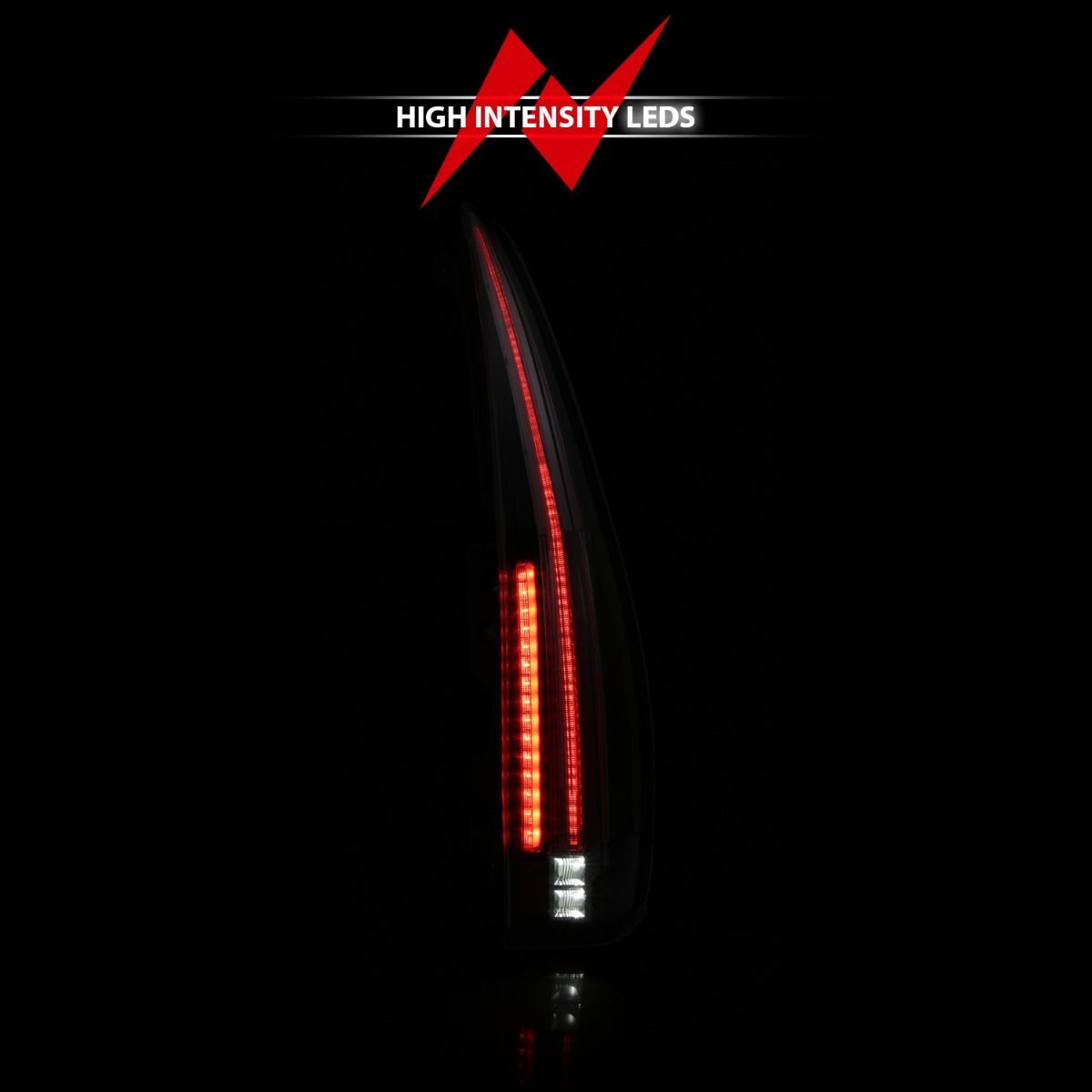 2007-2014 Chevrolet Suburban/Tahoe/Yukon Anzo LED Tail Lights Red/Clear