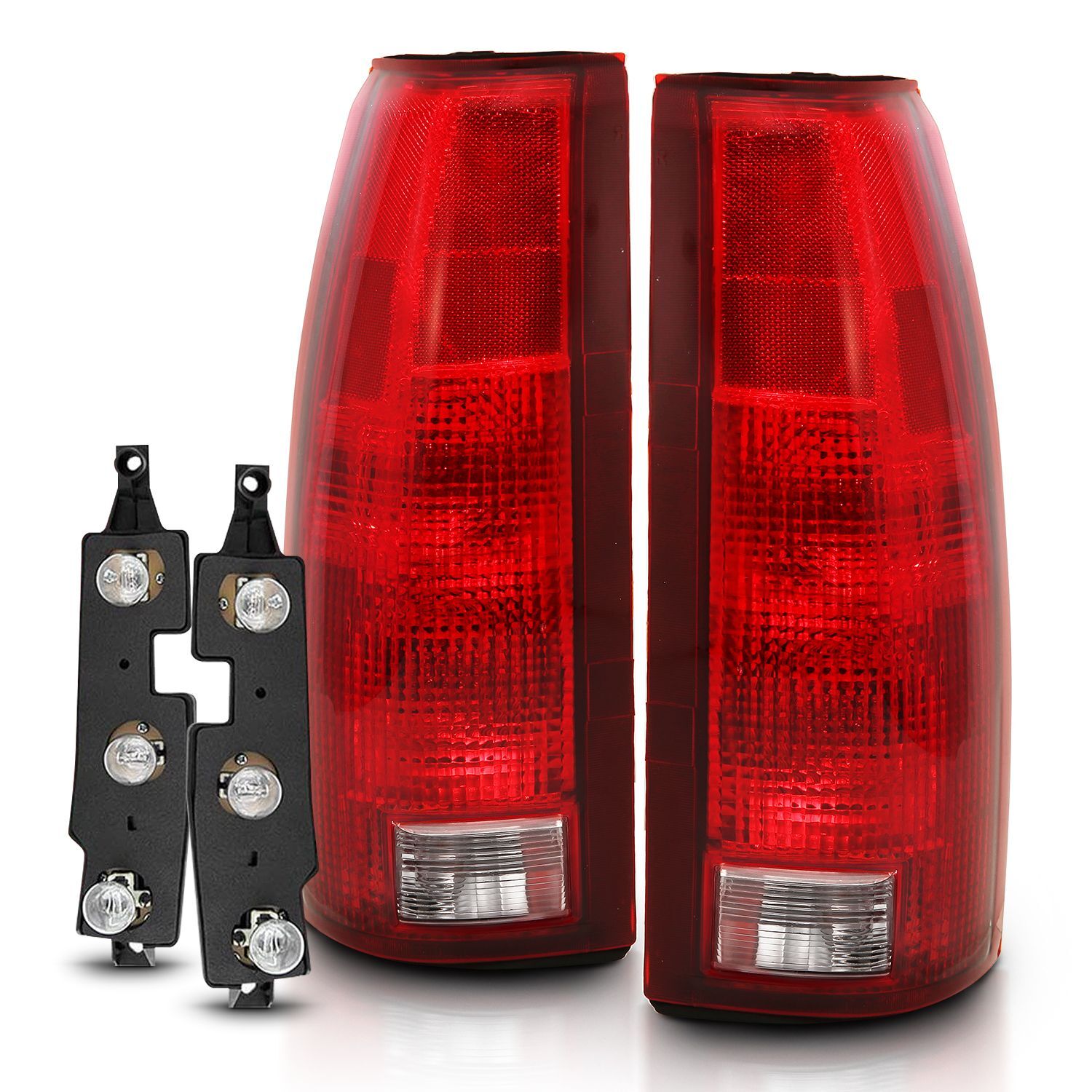1988-1999 GMC Escalade Anzo Taillight Red/Clear Lens W/ Circuit Board (Oe Replacement) - 311300