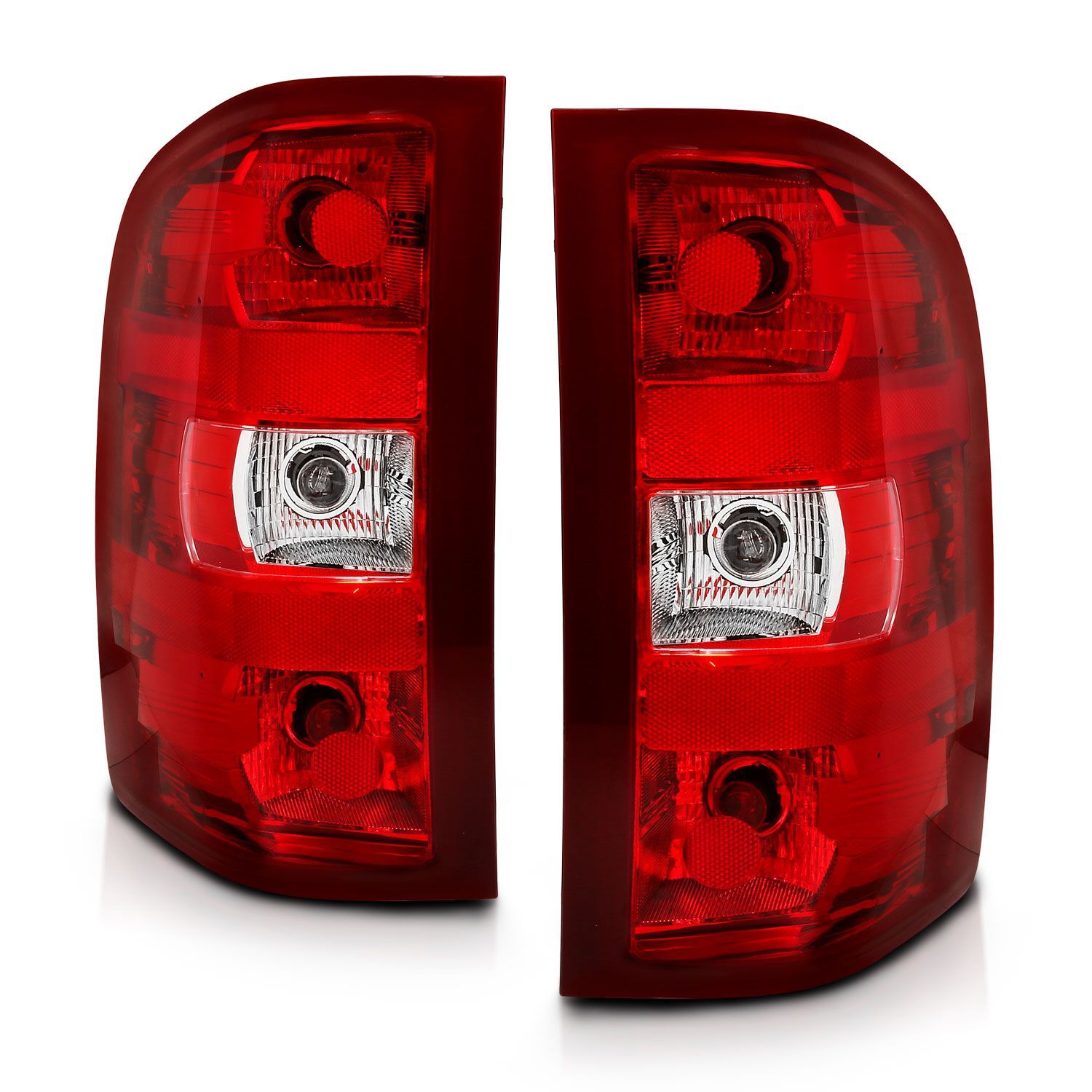 2007-2013 Chevrolet Silverado Anzo Taillight Red/Clear Lens - 311303
