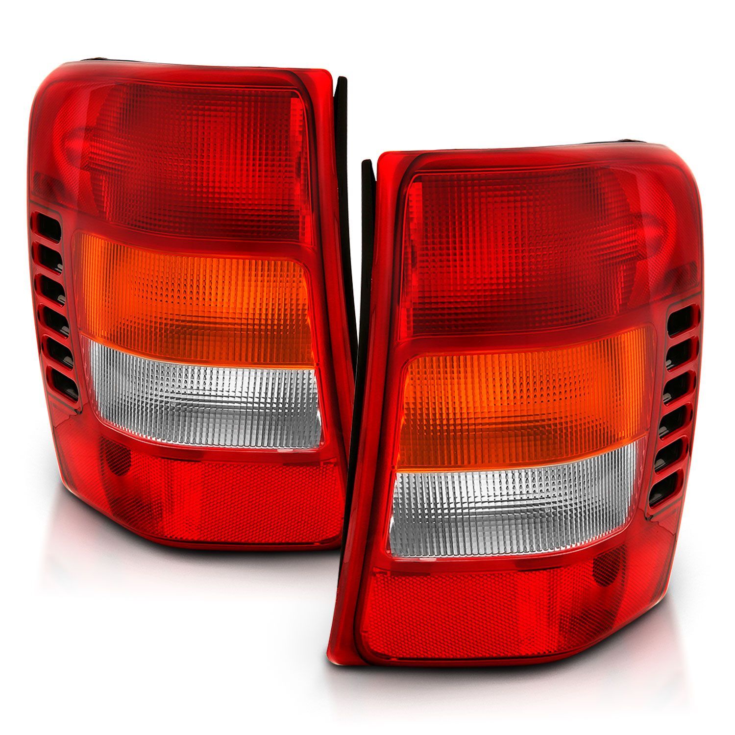 1999-2004 Jeep Grand Cherokee Anzo Taillight Red/Clear Lens - 311308