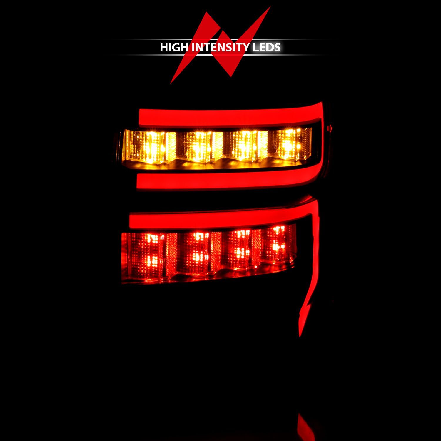 2014-2023 Toyota 4Runner Anzo T.L Black Housing Smoke Lens Red Light Bar W/Sequential