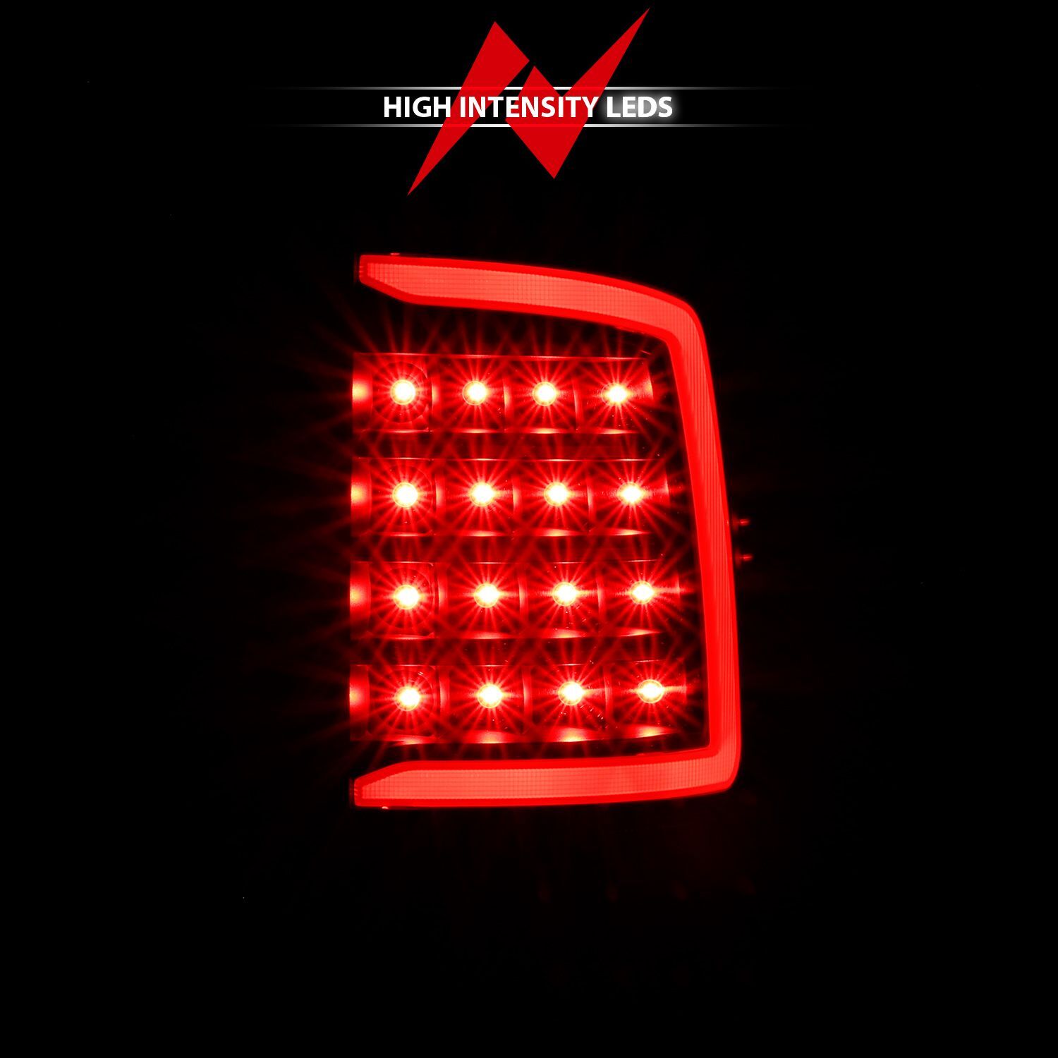 2009-2018 Dodge Ram 1500/2500/3500 Anzo LED Taillight Plank Style Black W/Clear Lens