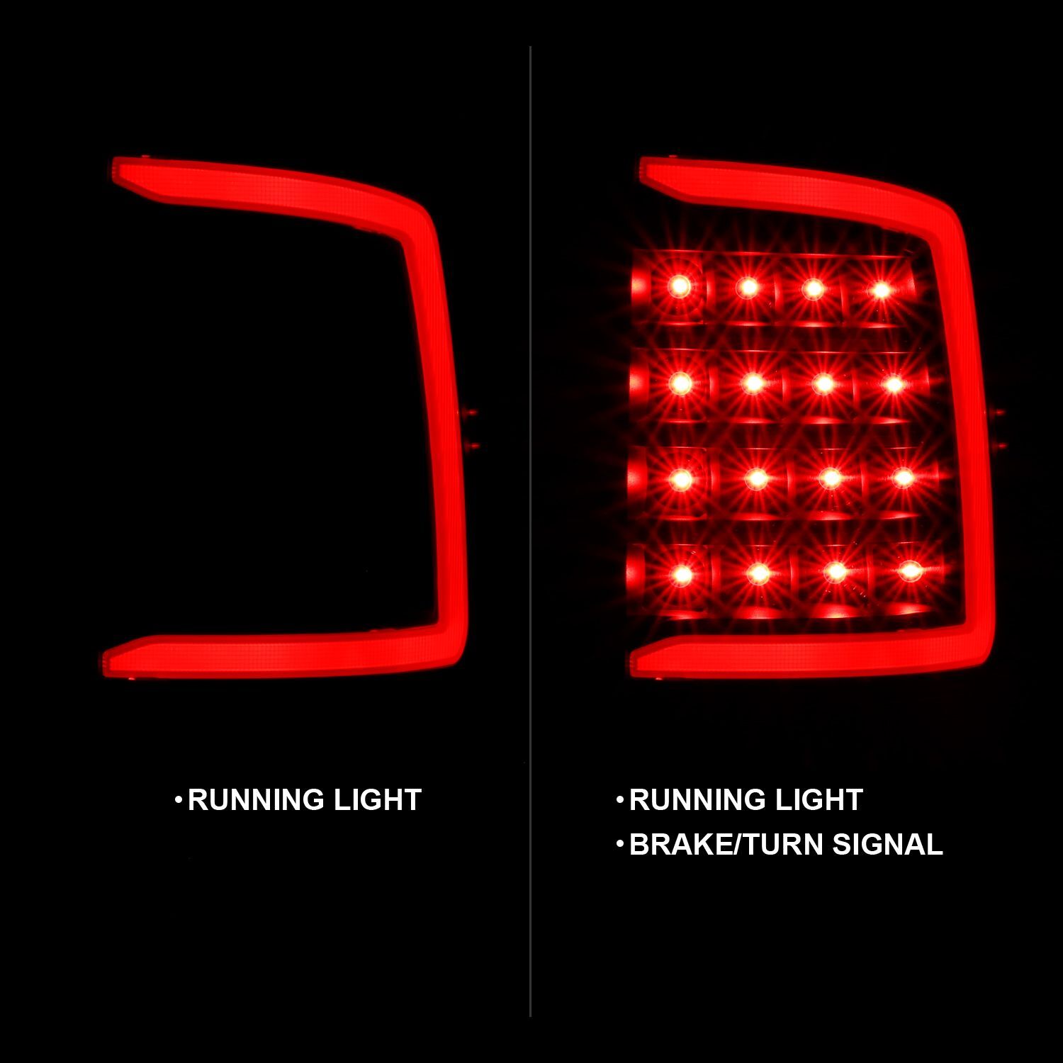2009-2018 Dodge Ram 1500/2500/3500 Anzo LED Taillight Plank Style Black W/Smoke Lens