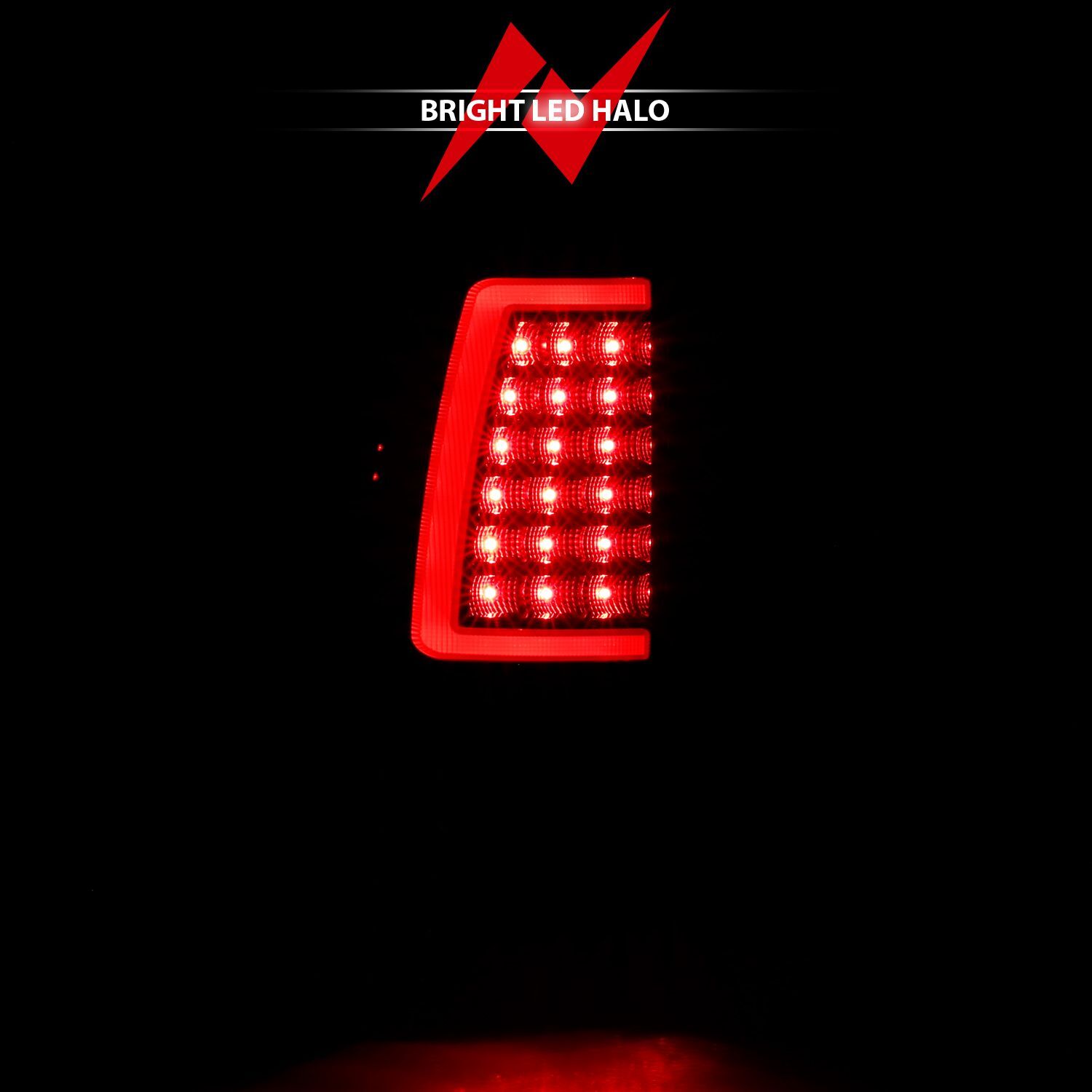 1999-2006 GMC Silverado 1500/2500/3500 Anzo LED Tail Lights Black W/Smoke Lens