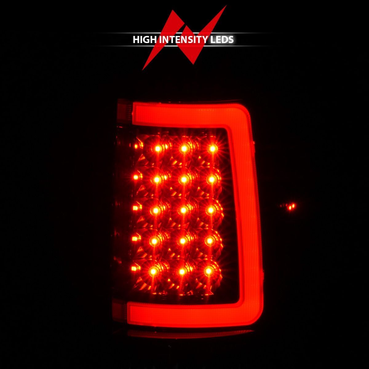 2004-2008 Ford F-150 Anzo LED Tail Lights W/ Light Bar Black Housing Smoke Lens