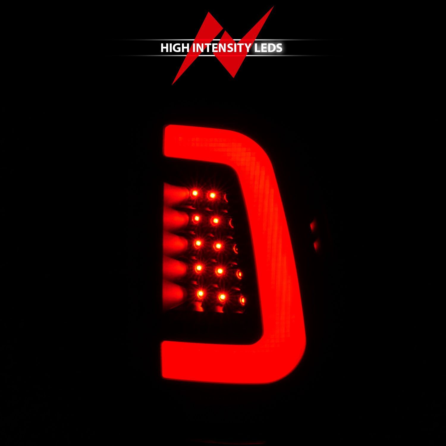 2008-2016 Ford F-250/F-350/F-450/F-550 Super Duty Anzo LED Tail Lights Black Housing Clear Lens