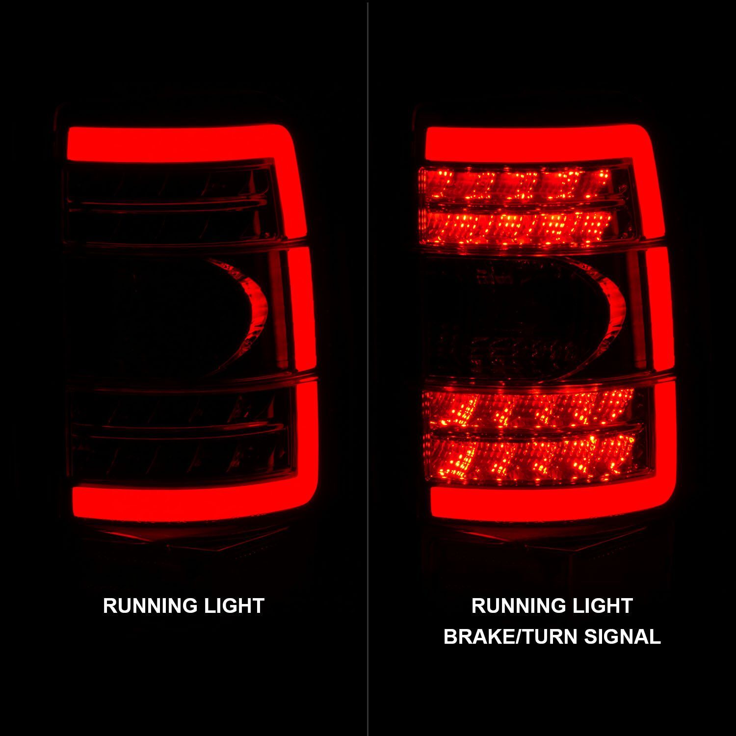 2000-2006 GMC Suburban/Tahoe Anzo LED Tail Light W/ Red Lens Chrome Housing