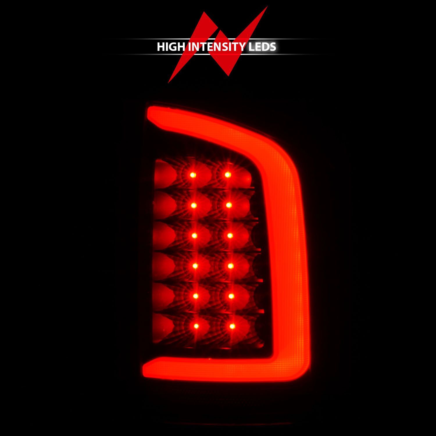 2003-2006 Dodge Ram 1500/2500/3500 Anzo LED Tail Lights W/ Light Bar Black Housing Clear Lens