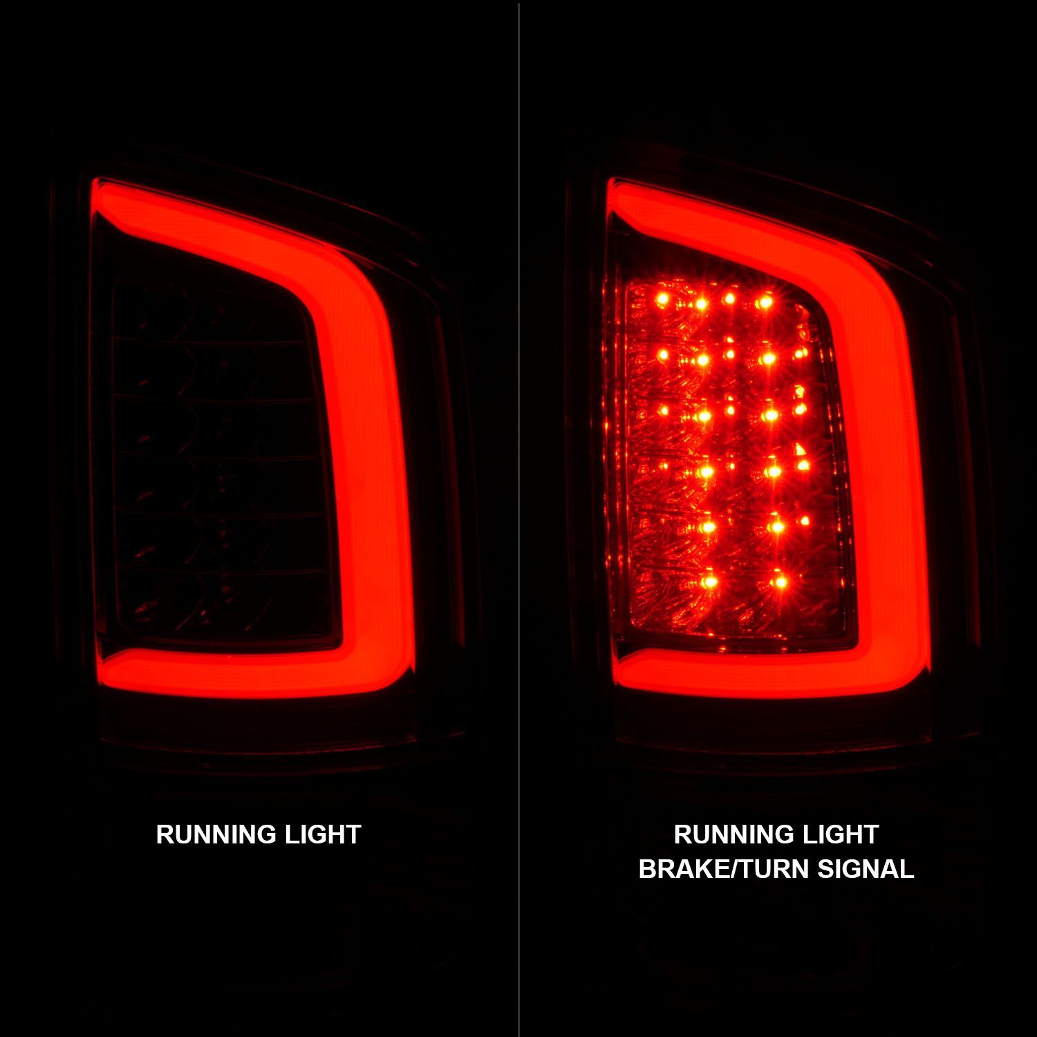 2003-2006 Dodge Ram 1500/2500/3500 Anzo LED Tail Lights W/ Light Red/Clear Lens