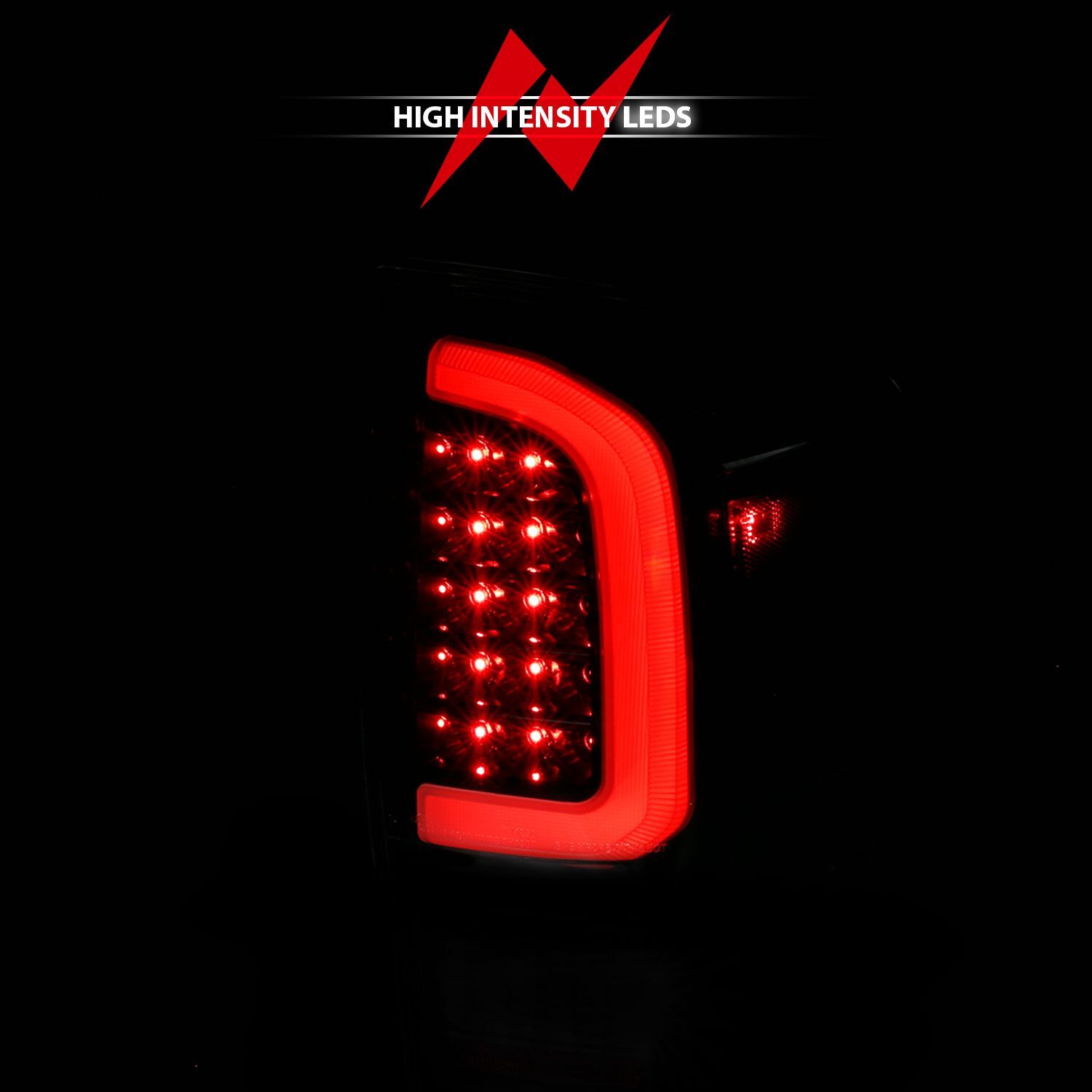 2016-2023 Toyota Tacoma Anzo LED Tail Lights W/ Light Bar Sequential Black Housing Clear Lens