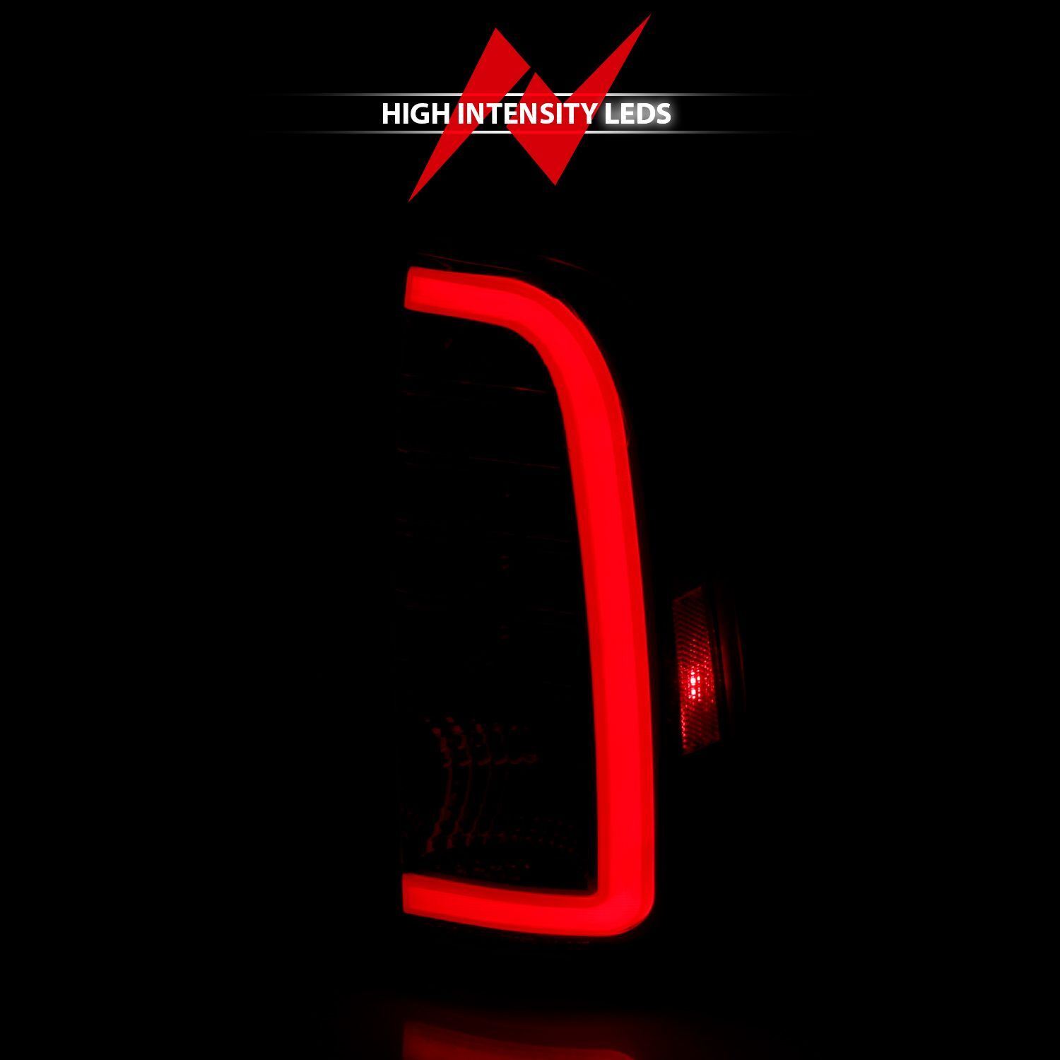 2000-2006 Toyota Tundra Regular Cab/Access Cab Standard Anzo LED Tail Lights W/ Light Bar Chrome Housing Clear Lens