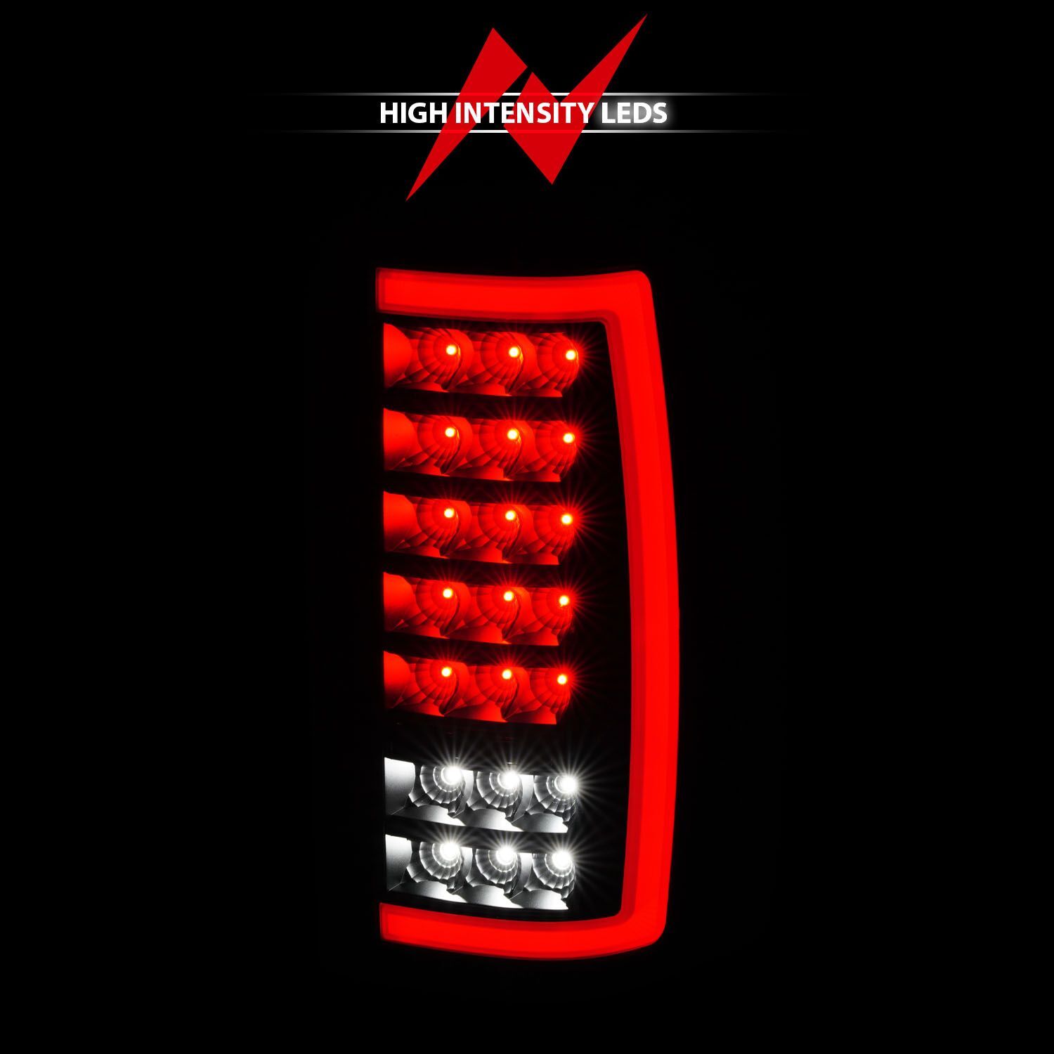 2000-2006 GMC Suburban/Tahoe Anzo Full LED Tail Lights W/ Light Bar Black Housing Smoke Lens