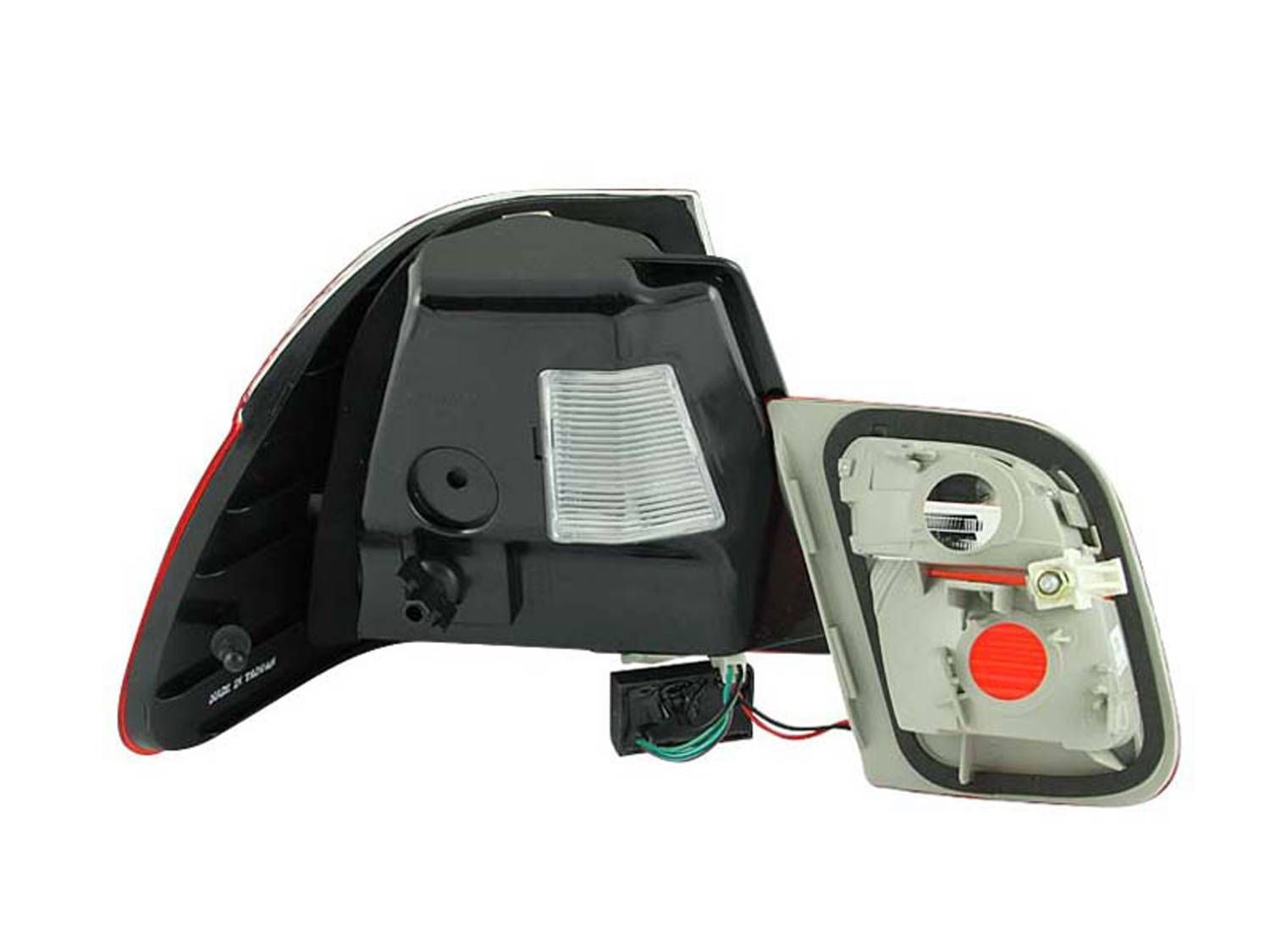 1999-2001 BMW 3-Series E46 4DR Anzo LED Tail Lights Red/Clear 4PC