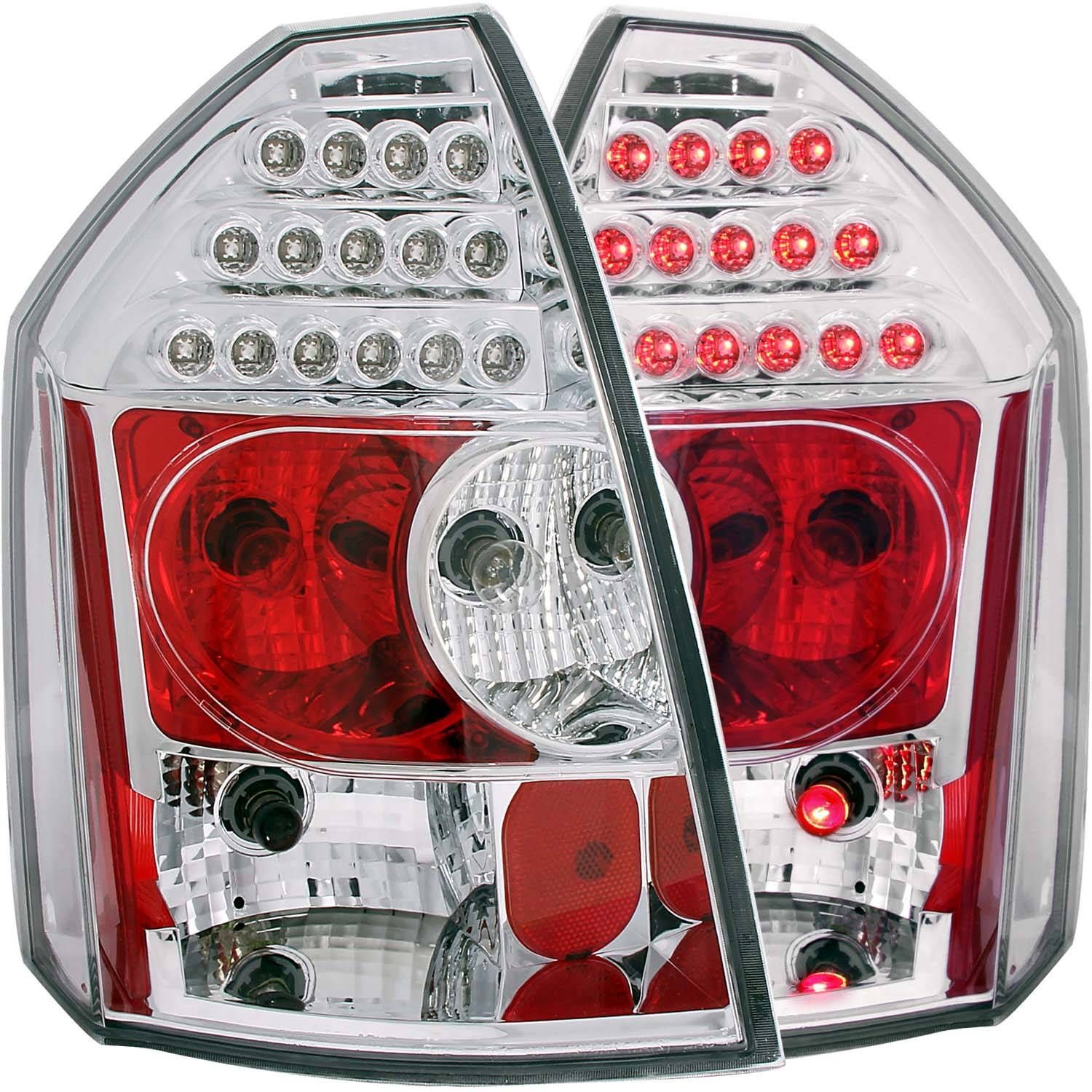 2005-2007 Chrysler 300 C Anzo LED Tail Lights Chrome - 321010