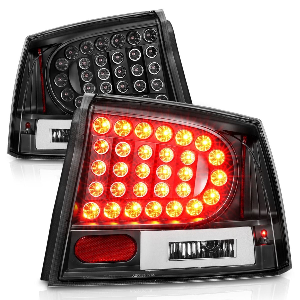2006-2008 Dodge Charger Anzo LED Tail Lights Black
