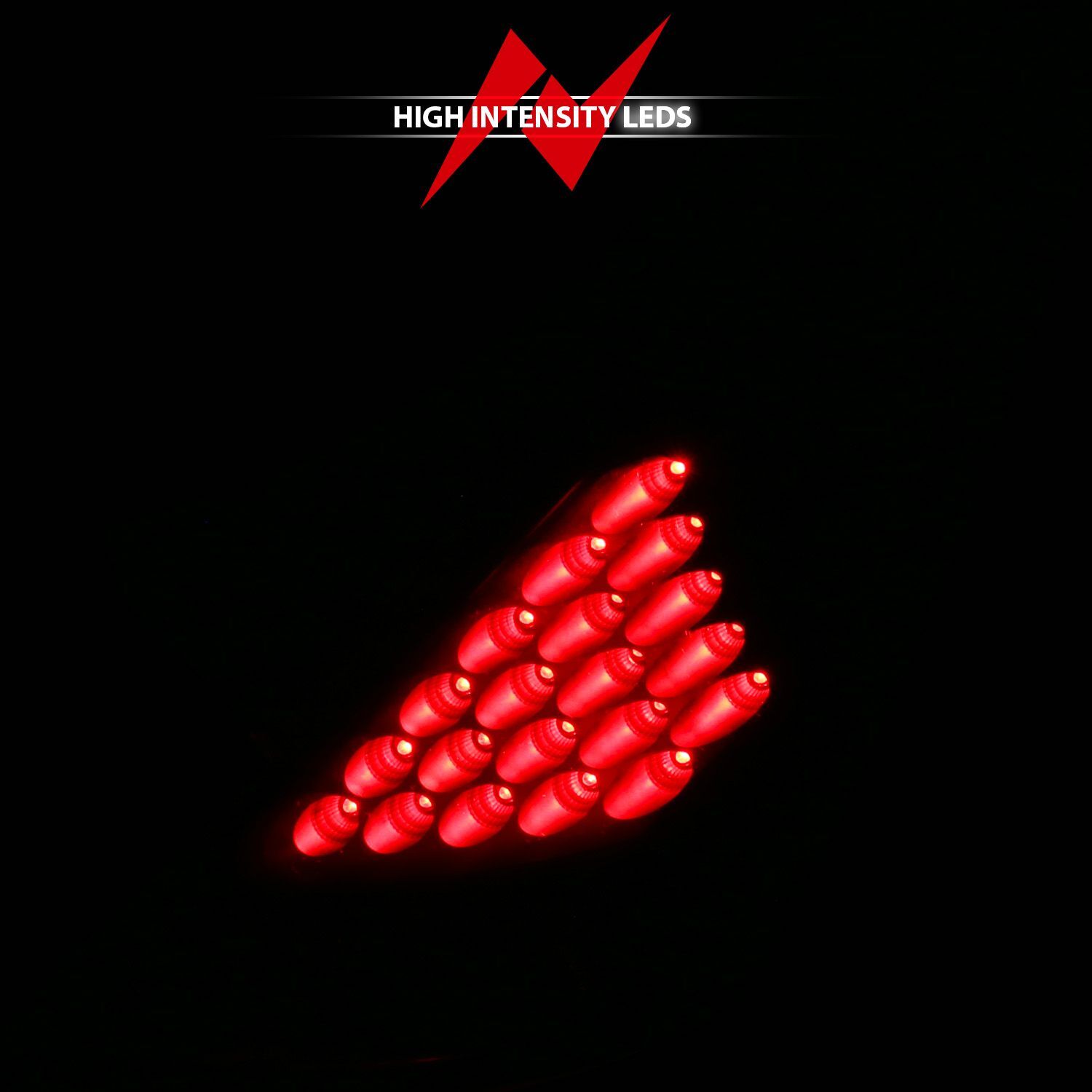 2003-2005 Nissan 350z Anzo LED Tail Lights Black