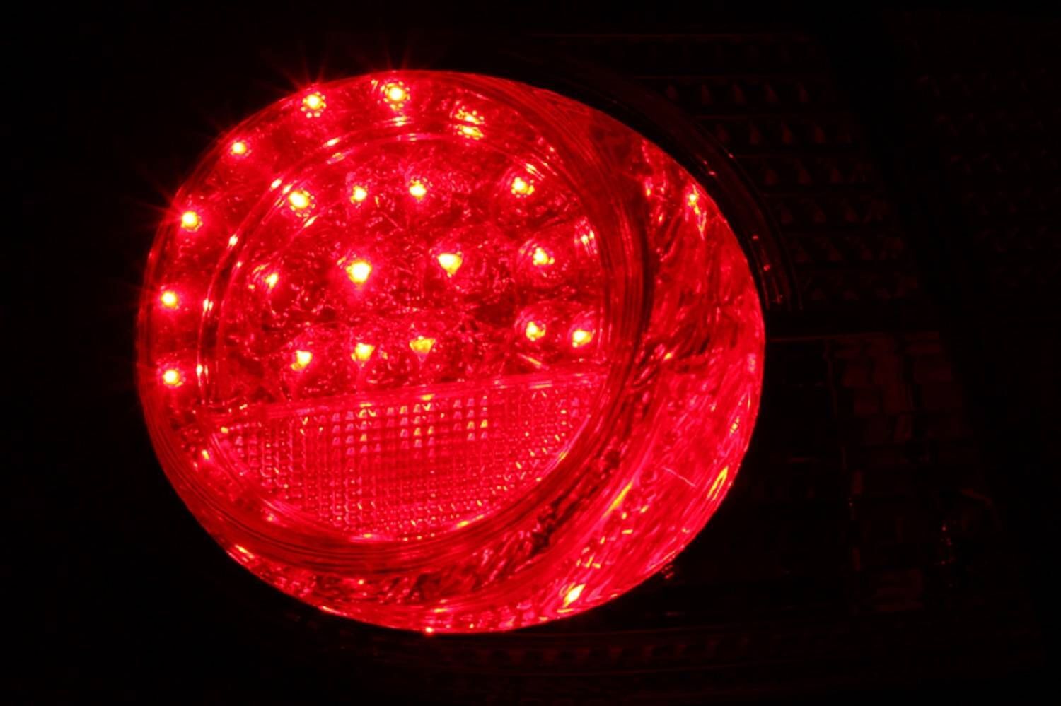2003-2008 Toyota Corolla Anzo LED Tail Lights Red Clear 4PC