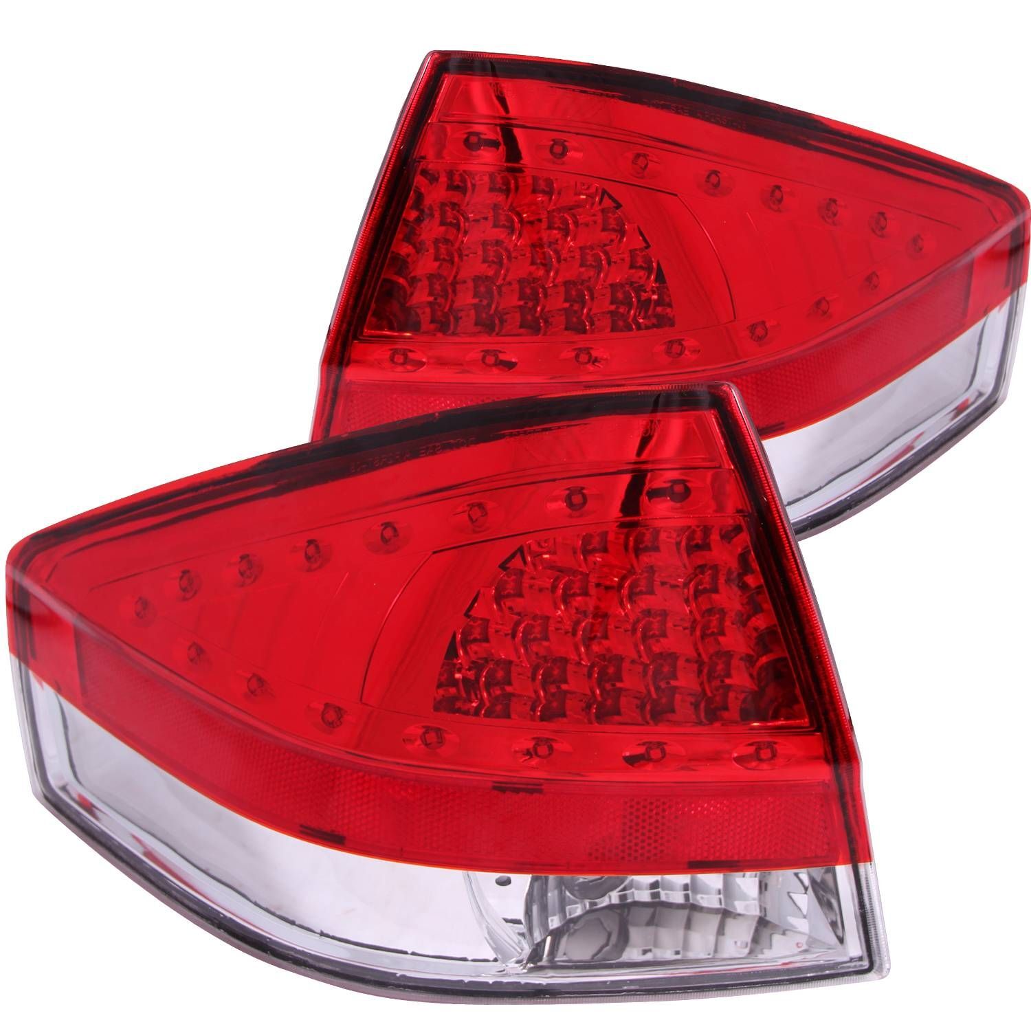 2008-2011 Ford Focus Anzo LED Tail Lights Red/Clear - 321197