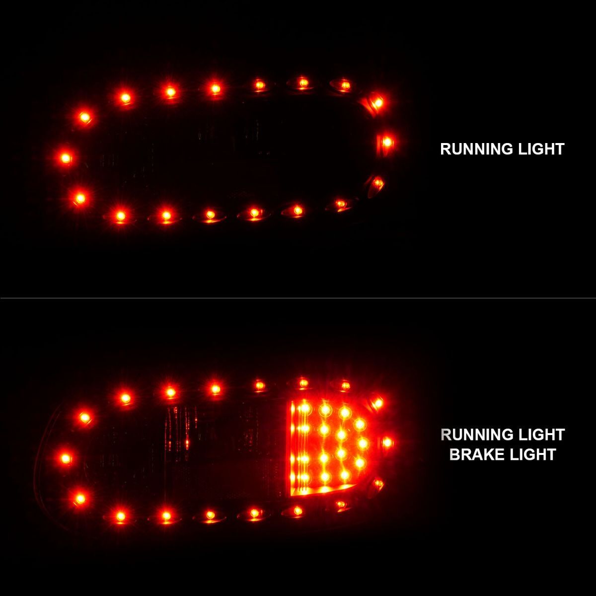 1998-2005 Mazda Miata Anzo LED Tail Lights Black