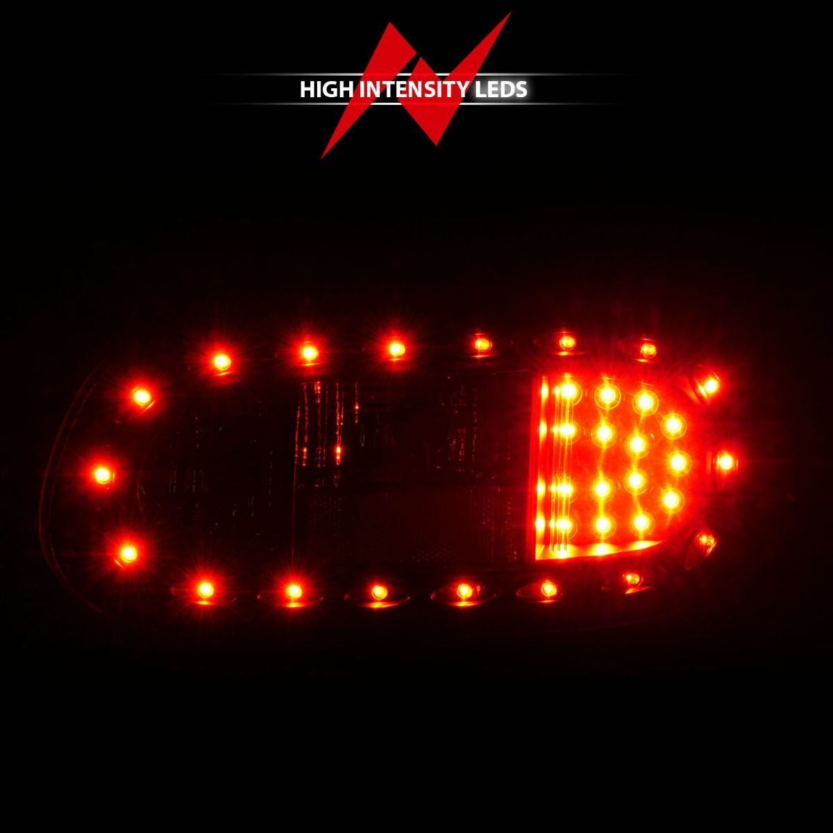 1998-2005 Mazda Miata Anzo LED Tail Lights Black