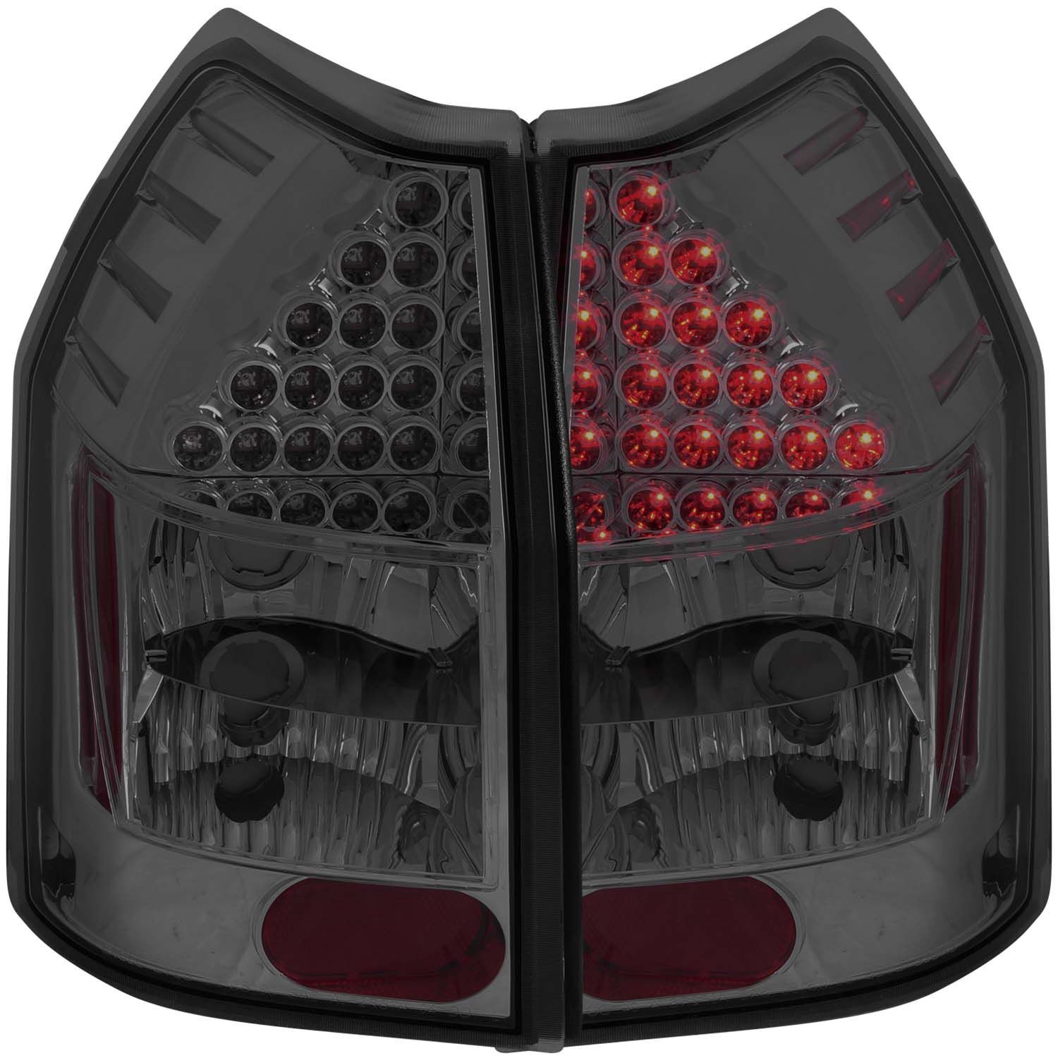 2005-2008 Dodge Magnum Anzo LED Tail Lights Smoke - 321232