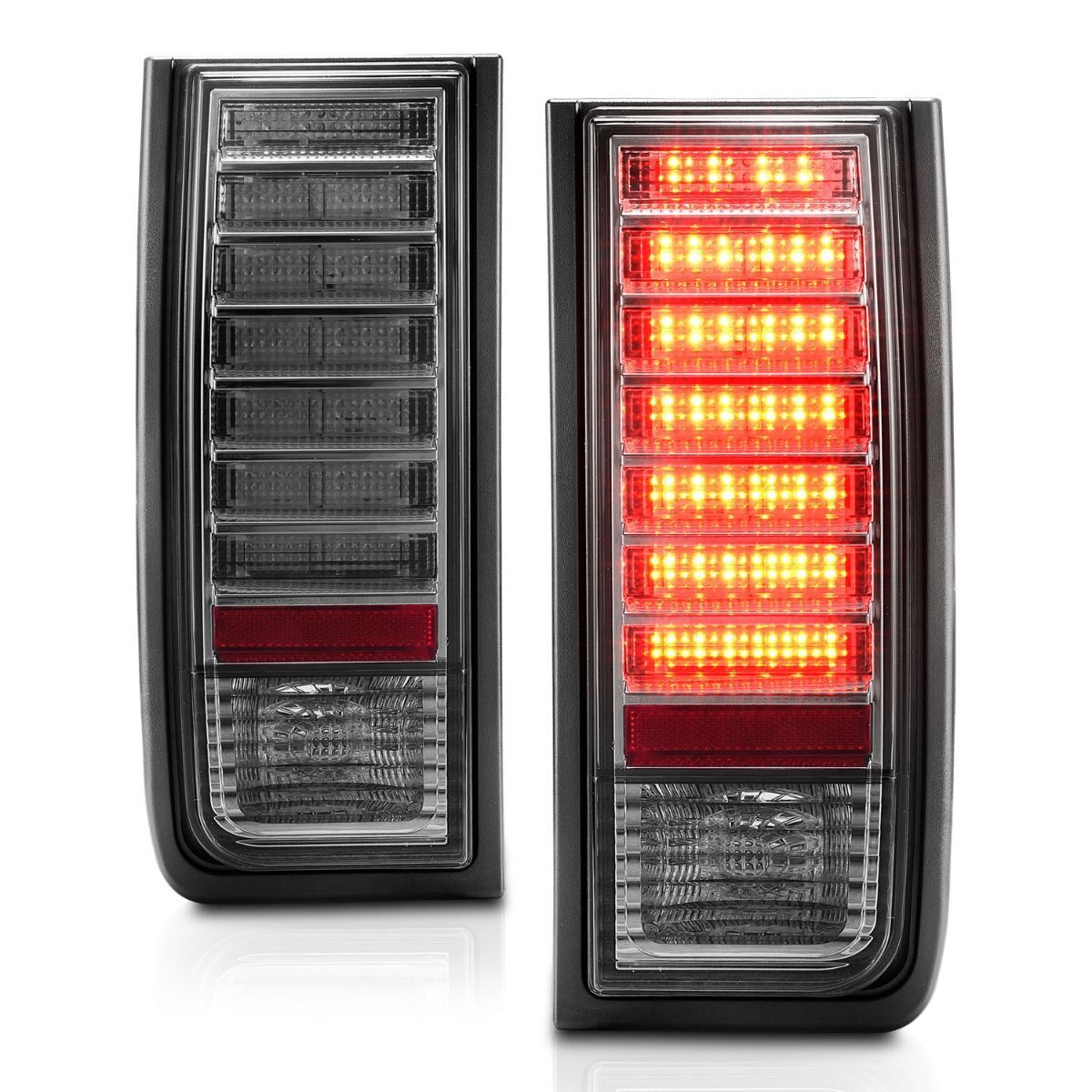 2003-2009 Hummer H2 Anzo LED Tail Lights Smoke