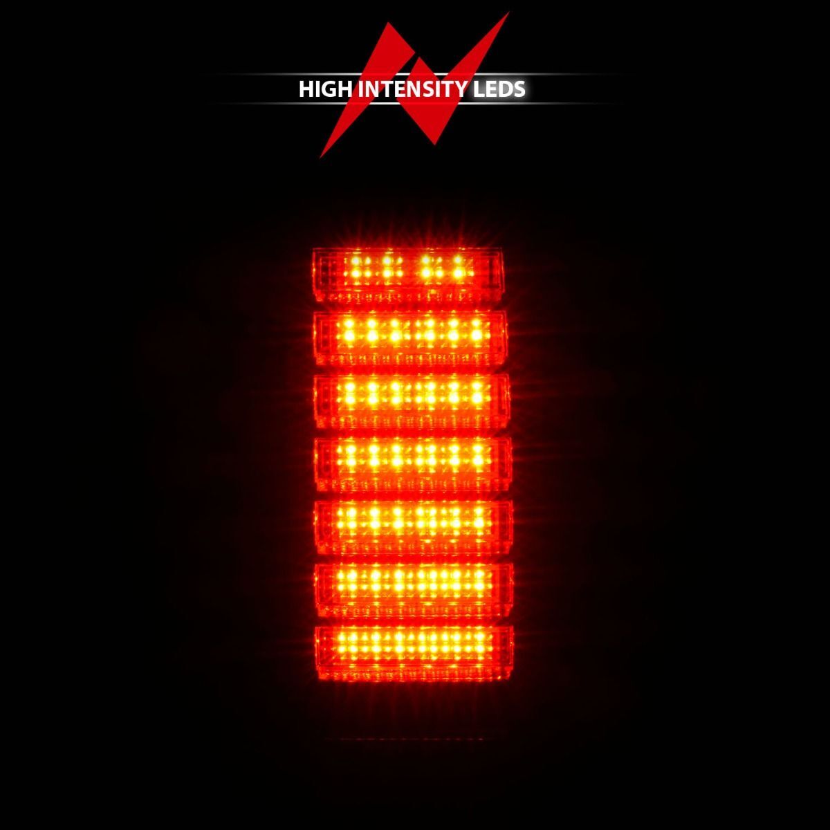 2003-2009 Hummer H2 Anzo LED Tail Lights Smoke