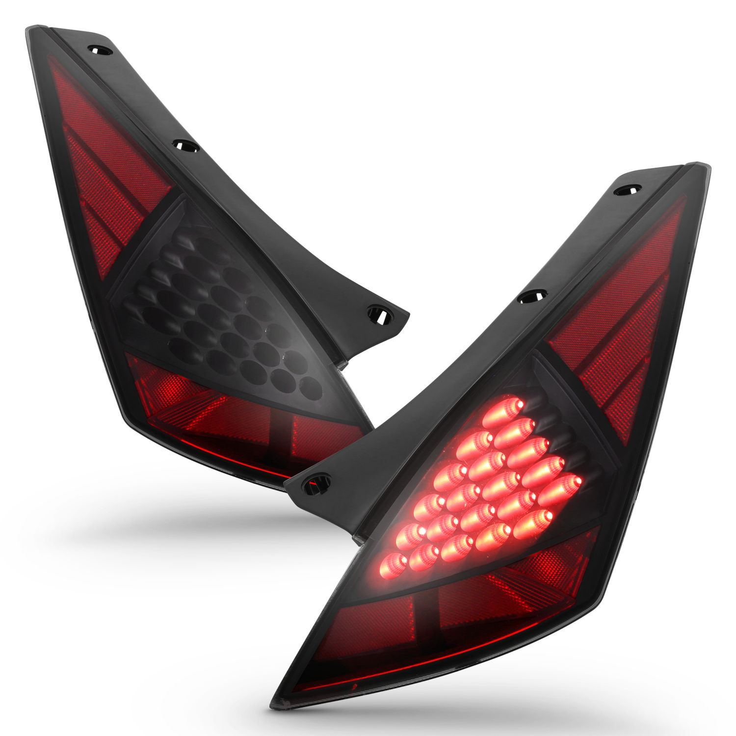2003-2005 Nissan 350z Anzo LED Tail Lights Smoke - 321254