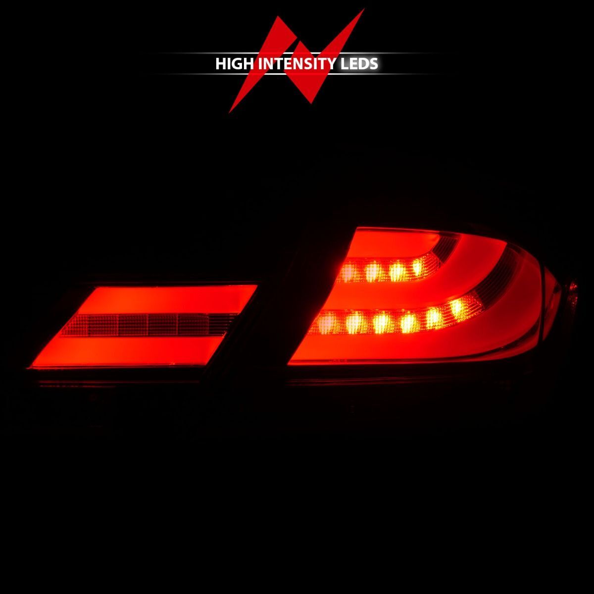 2013-2015 Honda Civic 4DR Anzo LED Tail Lights Chrome