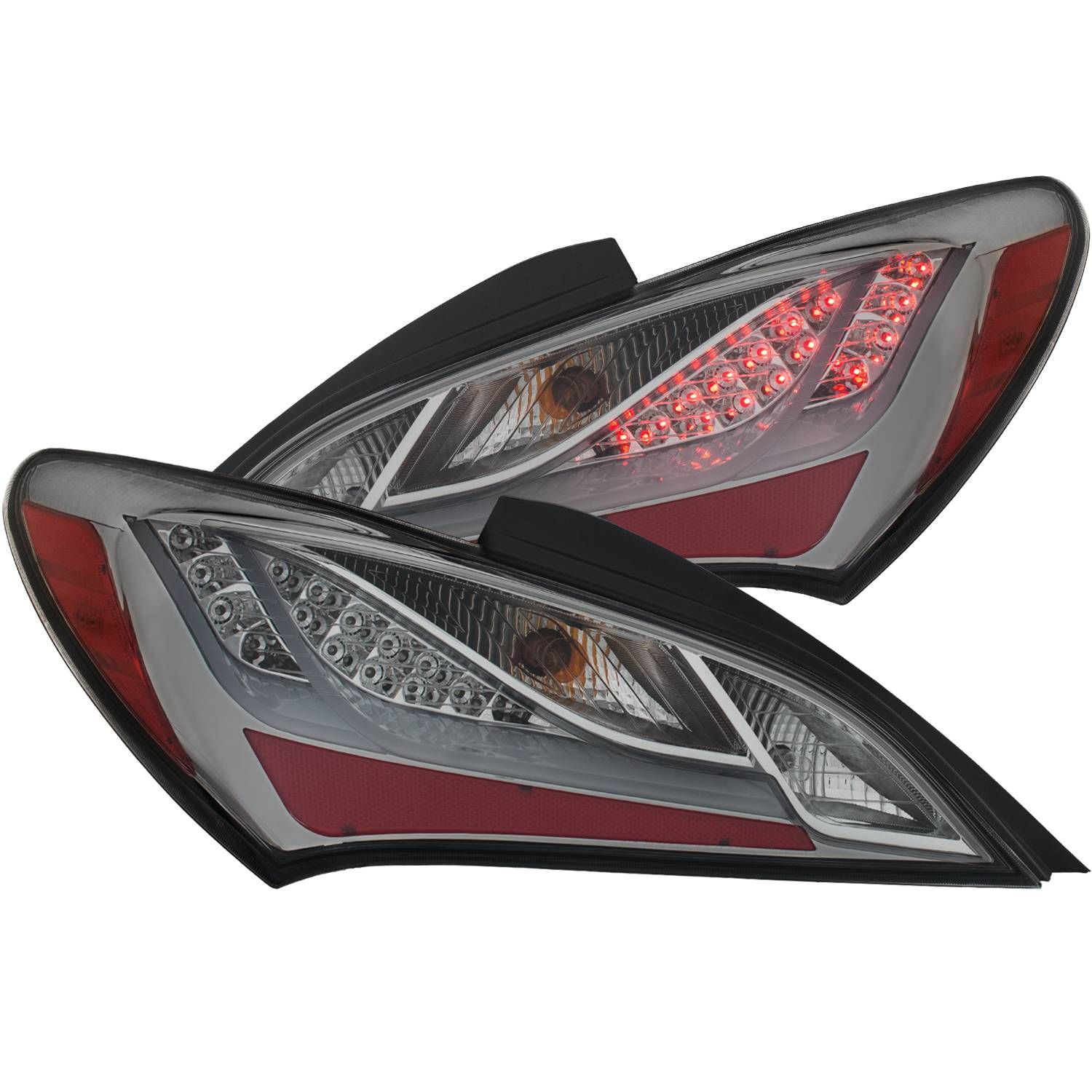 2010-2016 Hyundai Genesis 2DR Anzo LED Tail Lights Smoke - 321332