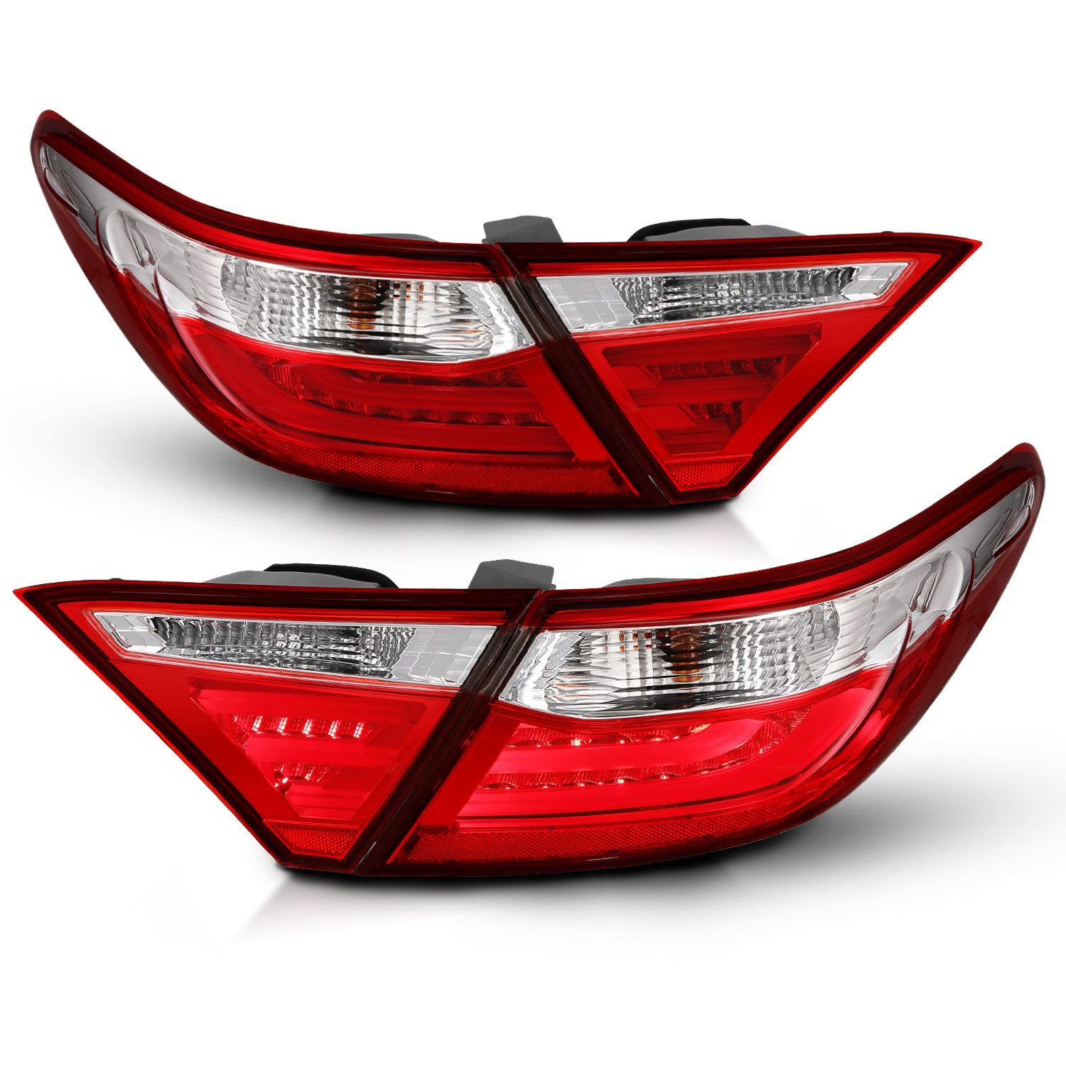 2015-2017 Toyota Camry 4DR Anzo LED Tail Lights Red/Clear