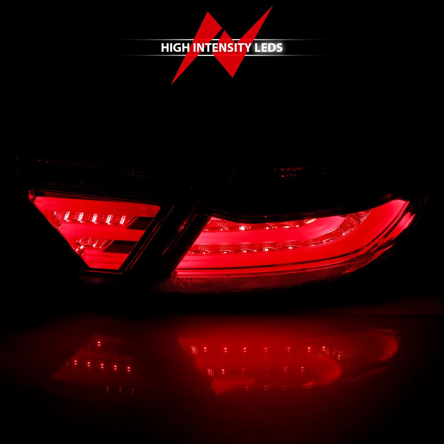 2015-2017 Toyota Camry 4DR Anzo LED Tail Lights Red/Clear