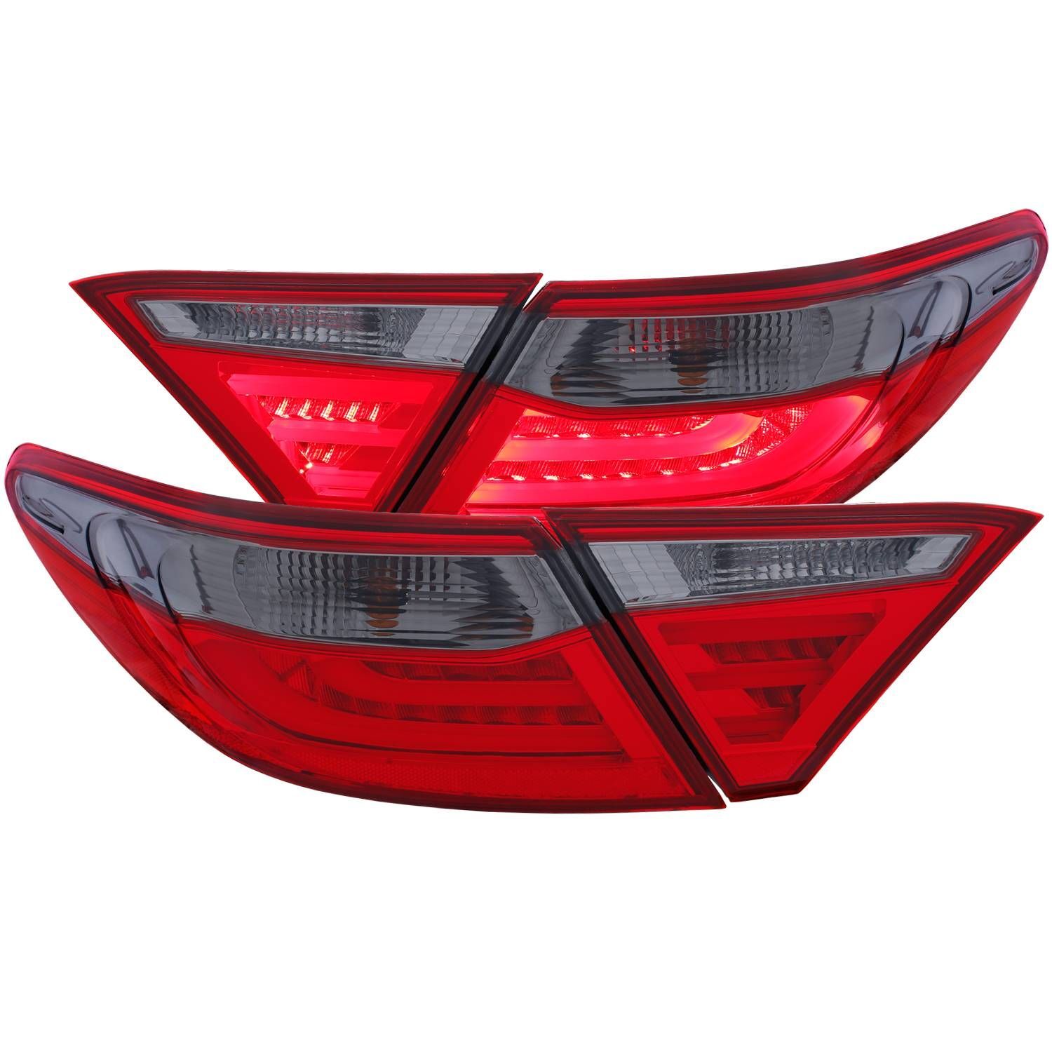 2015-2017 Toyota Camry 4DR Anzo LED Tail Lights Smoke - 321336
