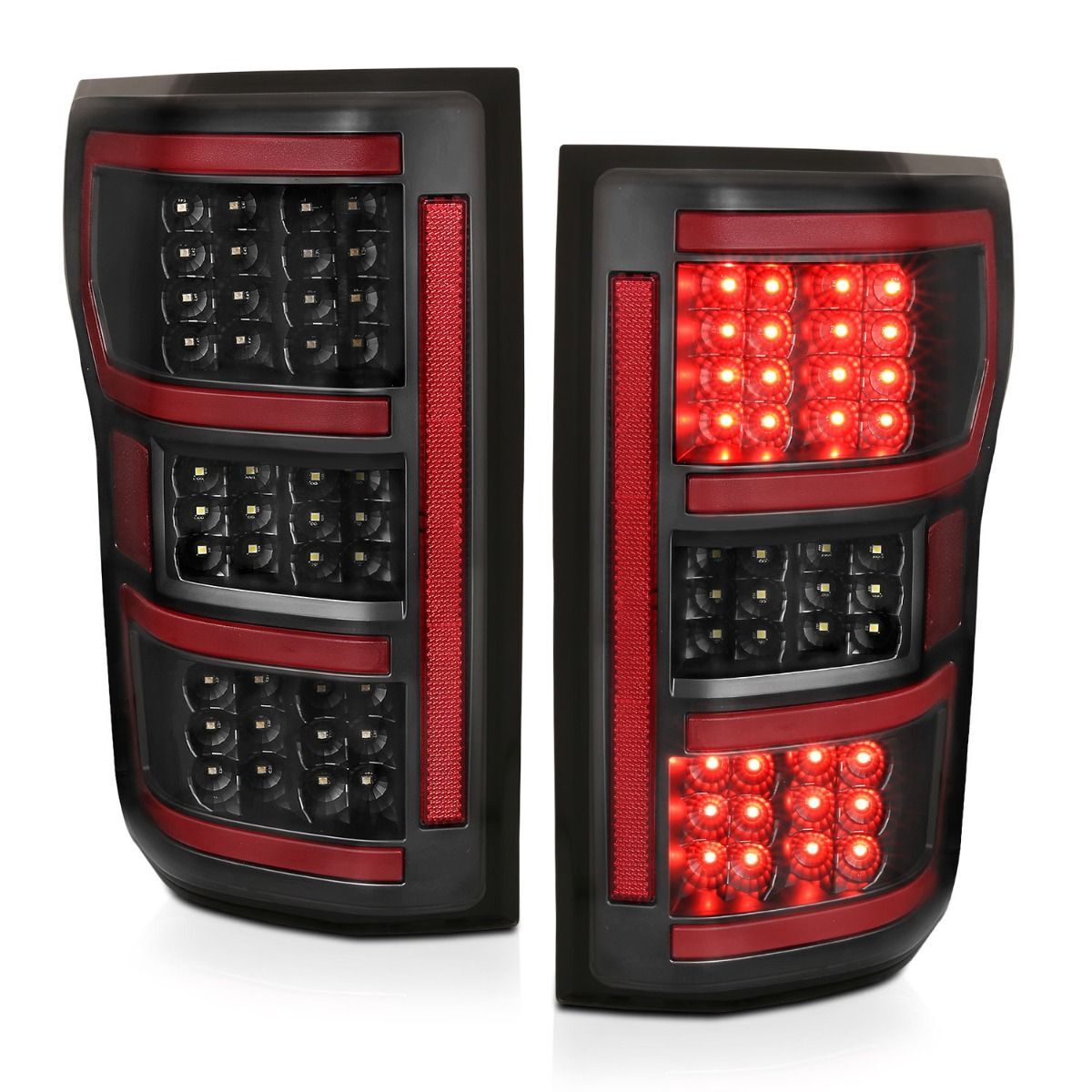 2018-2020 Ford F-150 Anzo LED Tail Lights Black