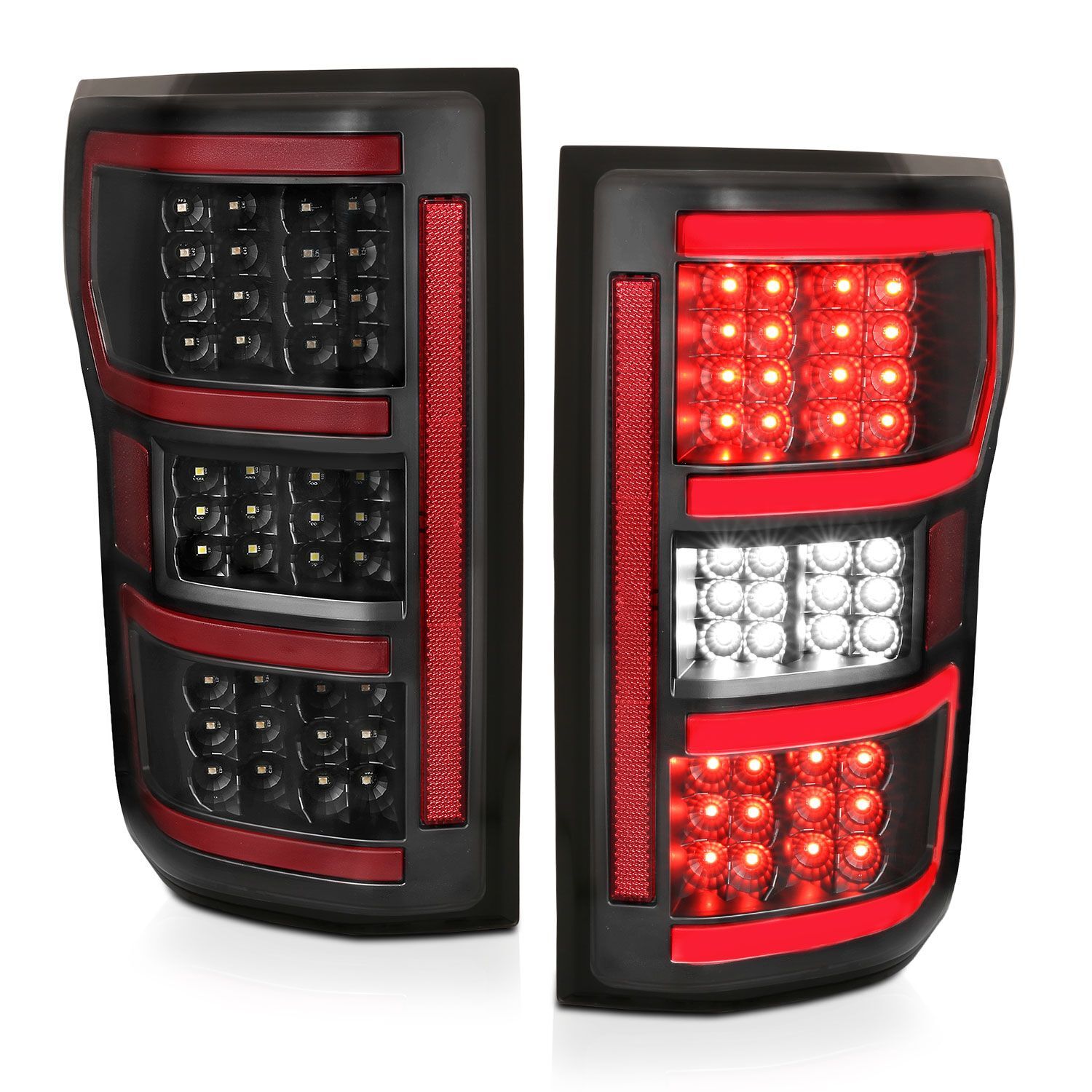 2018-2020 Ford F-150 Anzo LED Tail Lights Black
