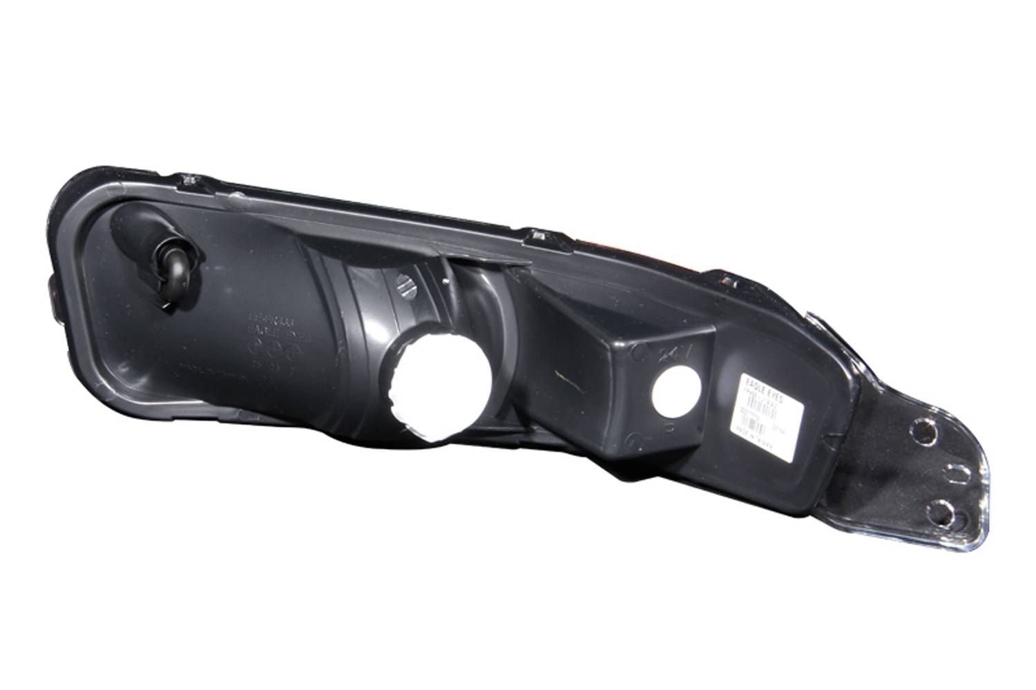 2005-2009 Ford Mustang Anzo Euro Parking Lights Black W/ Amber Reflector