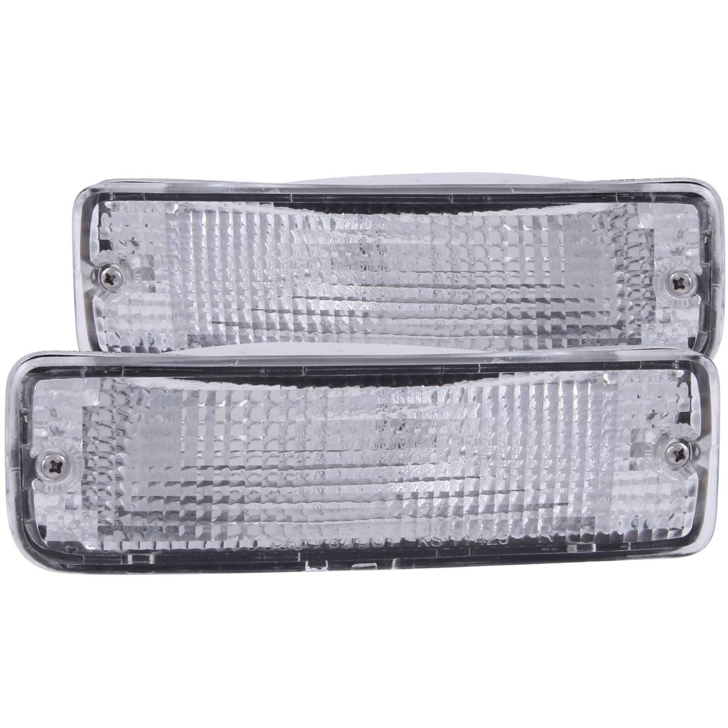 1989-1995 Toyota 4Runner/Pickup Anzo Euro Parking Lights Chrome W/ Amber Reflector - 511019