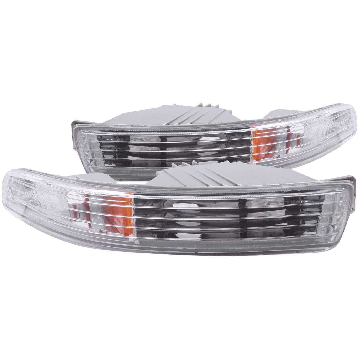 1994-1997 Acura Integra Anzo Euro Parking Lights Chrome W/ Amber Reflector - 511020
