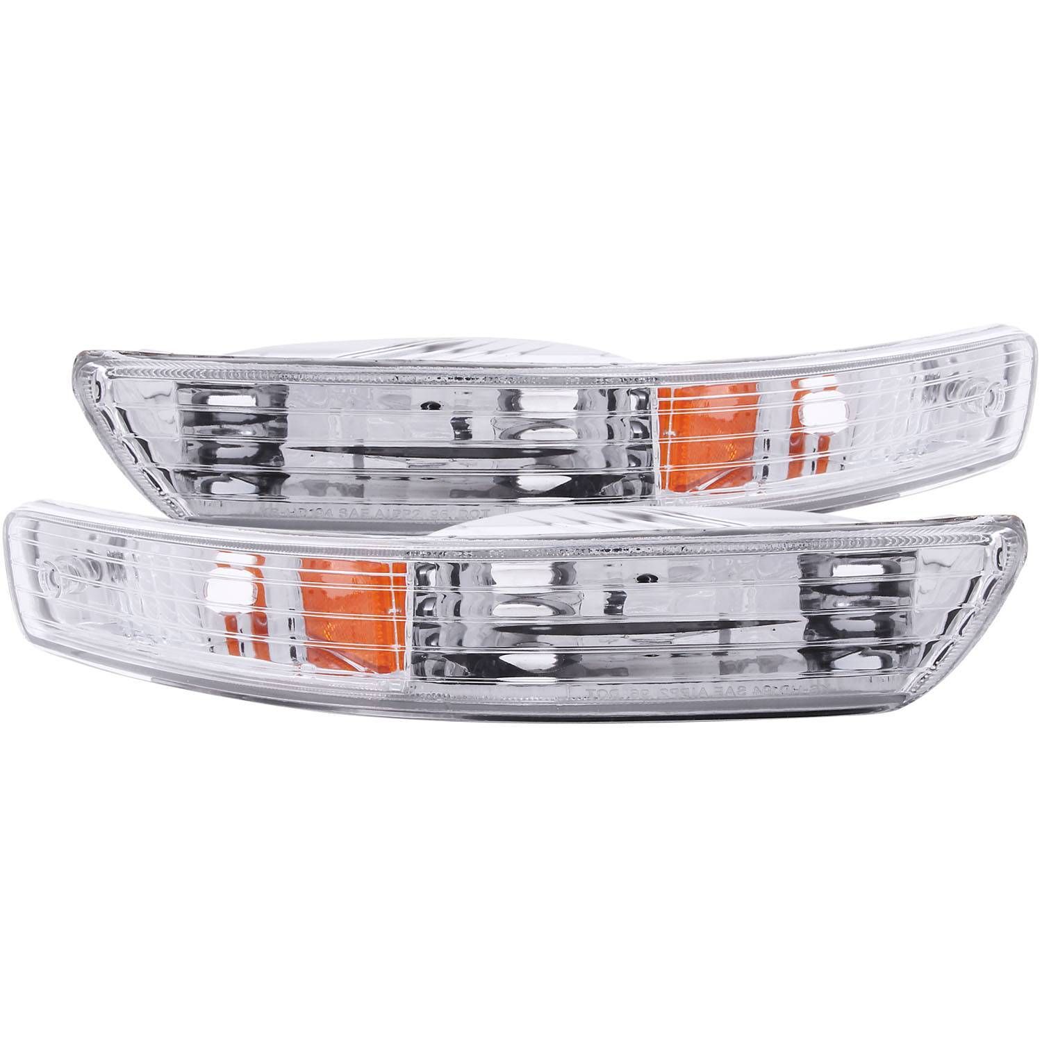 1998-2001 Acura Integra Anzo Euro Parking Lights Chrome W/ Amber Reflector - 511021